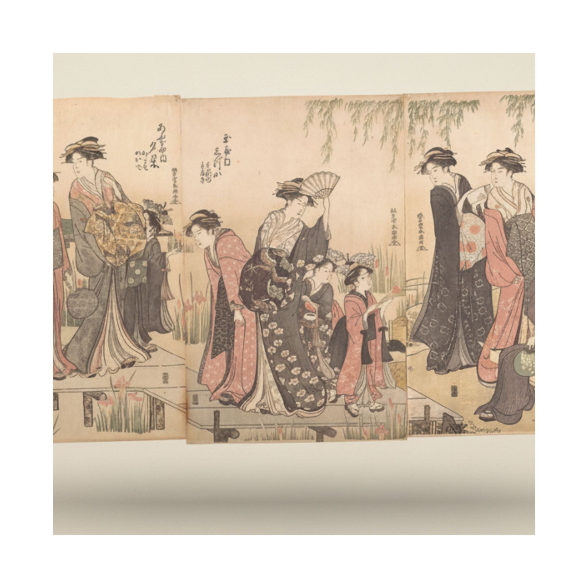 Product Marketing — Courtesans In An Iris Garden — Matte Poster