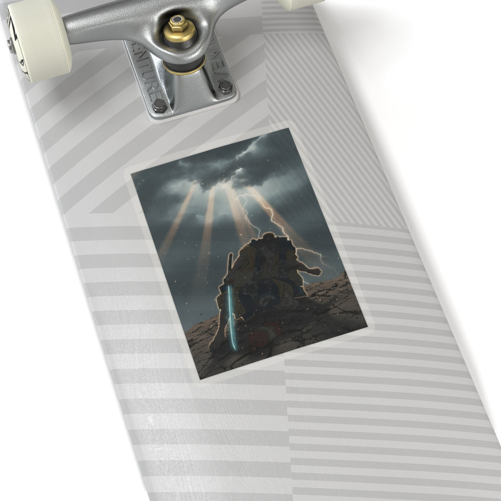 Dramatic Storm — “‘A Molted Cicada Shell’ (Utsusemi): Soga Gorō Tokimune,” From The Series Scenes — Kiss-Cut Sticker