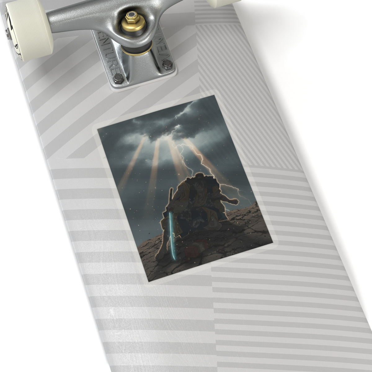 Dramatic Storm — “‘A Molted Cicada Shell’ (Utsusemi): Soga Gorō Tokimune,” From The Series Scenes — Kiss-Cut Sticker
