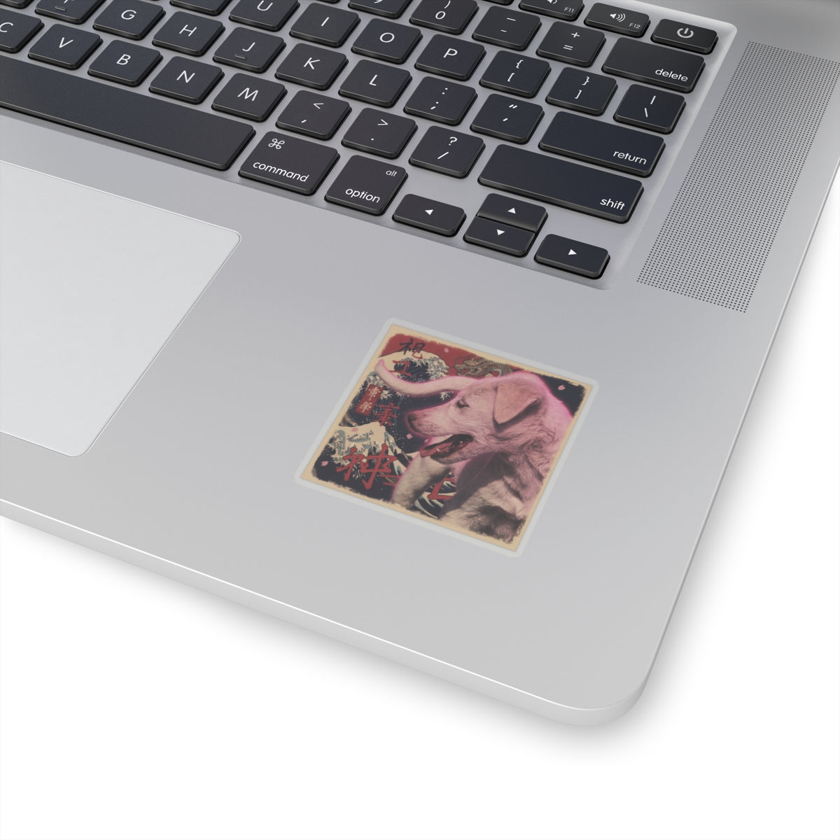 Japanese Street — Dog — Kiss-Cut Sticker