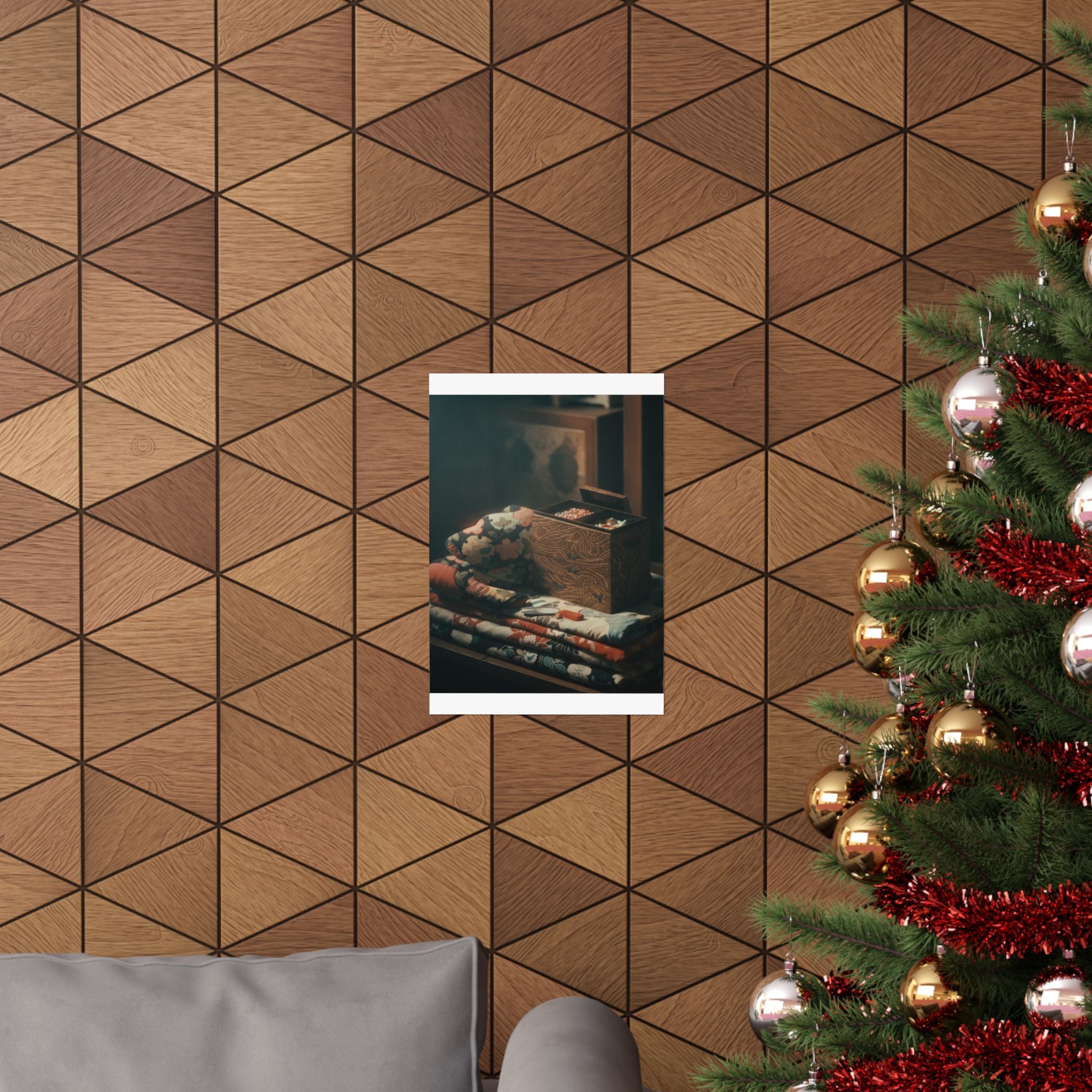 Cinematic — Lady'S Work-Box And Bed Clothing — Matte Poster