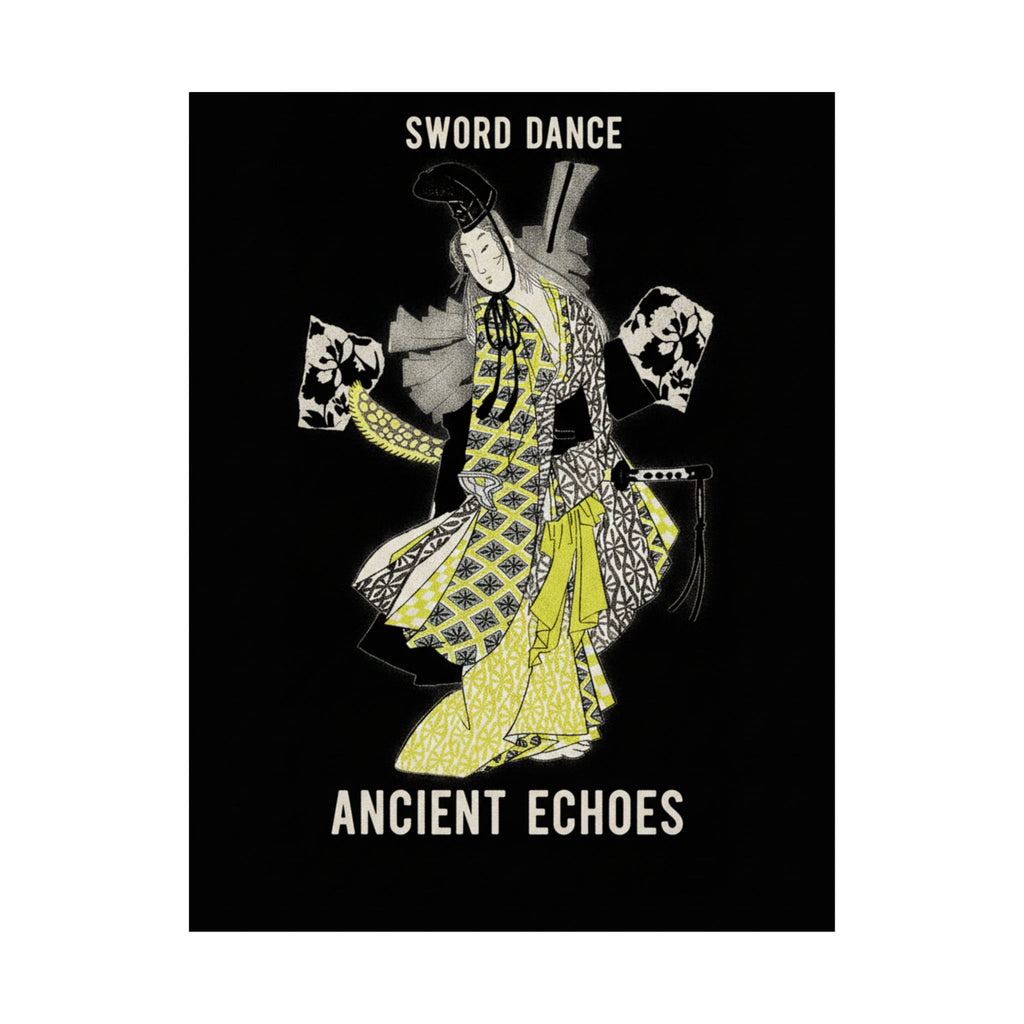 Streetwear Collage — Dancing Girl Wearing A Sword — Matte Poster