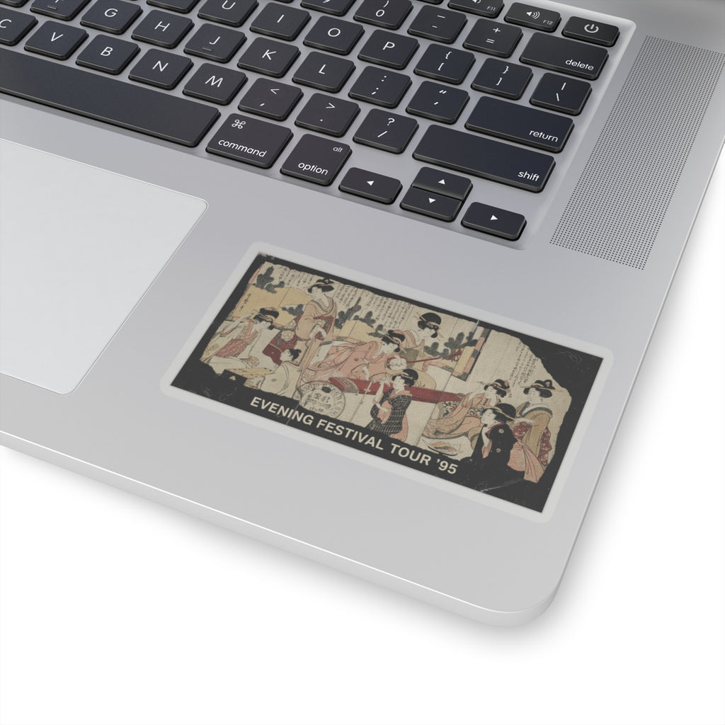 Vintage Bootleg — A Merry Evening Party — Kiss-Cut Sticker