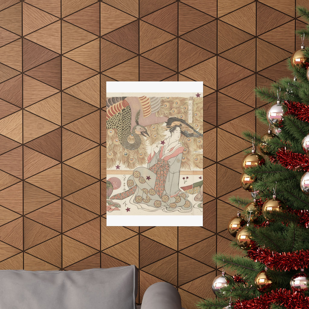 Botanical — Interior Of The House Called Ōgiya — Matte Poster