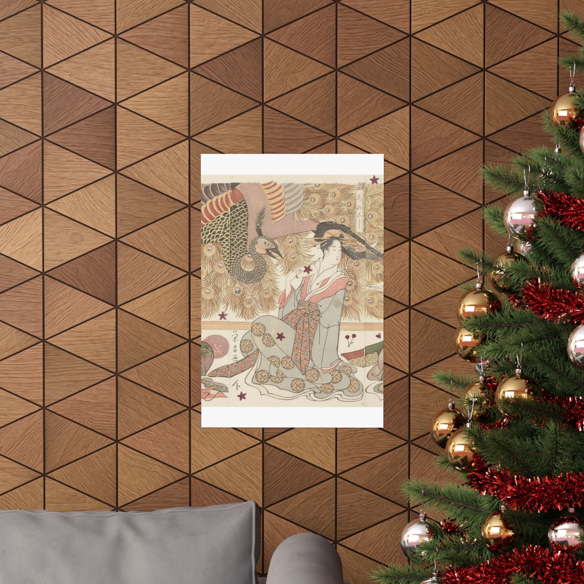 Botanical — Interior Of The House Called Ōgiya — Matte Poster