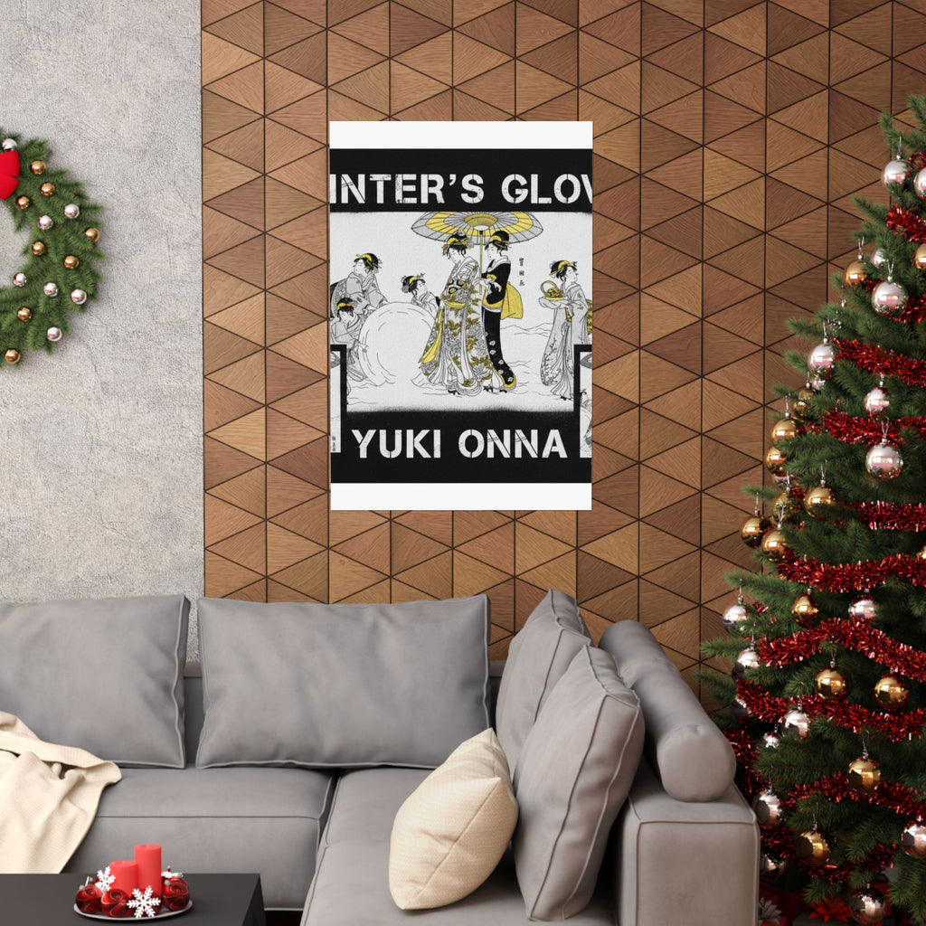 Streetwear Collage — Courtesans And Attendants Making A Giant Snowball — Matte Poster