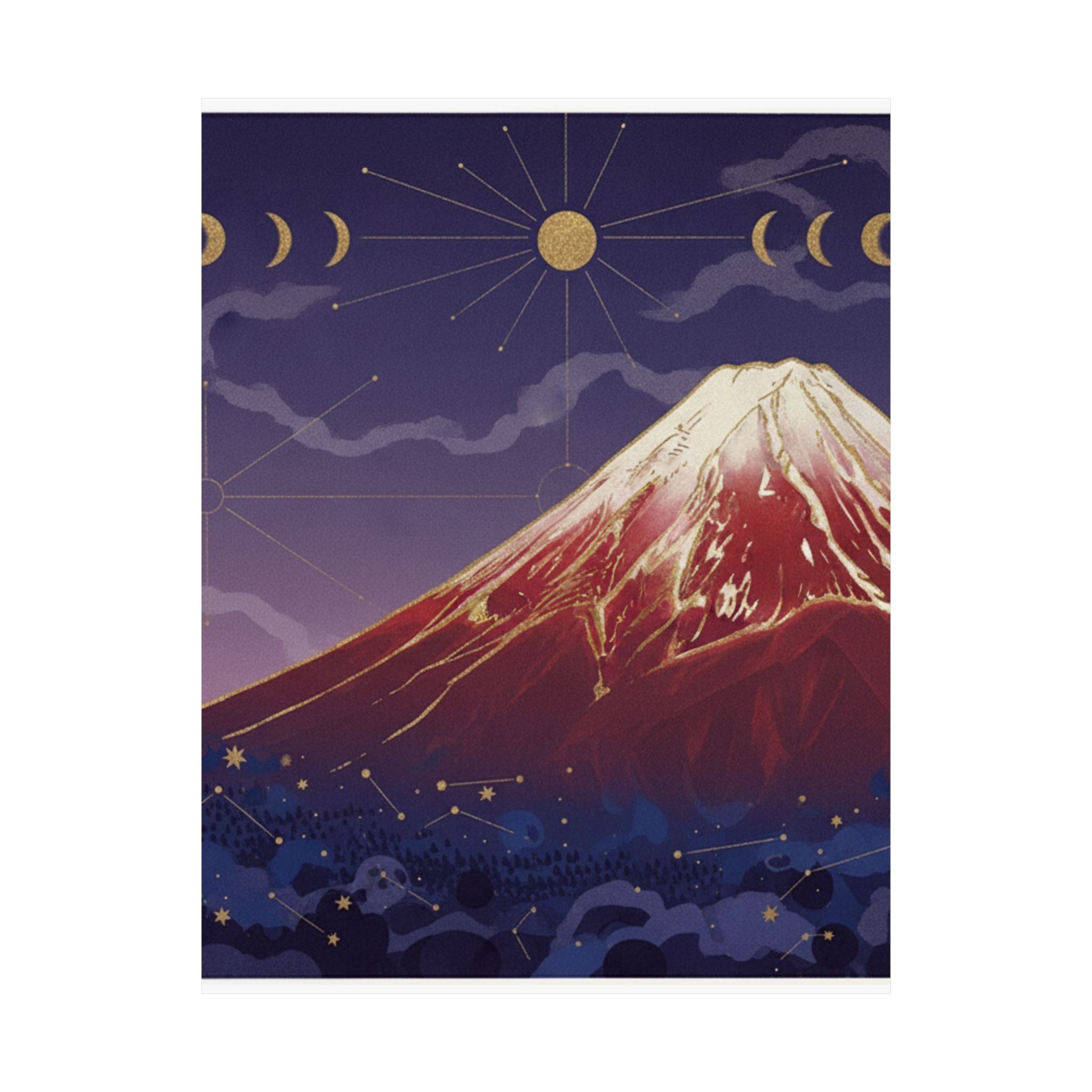 Celestial — South Wind, Clear Sky (Gaifū Kaisei), Also Known As Red Fuji, From The Series Th — Matte Poster