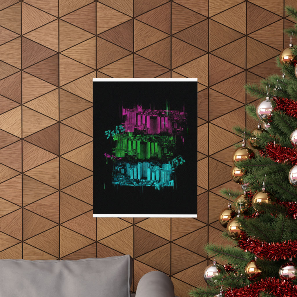 Glitch Culture — Cityscape — Matte Poster