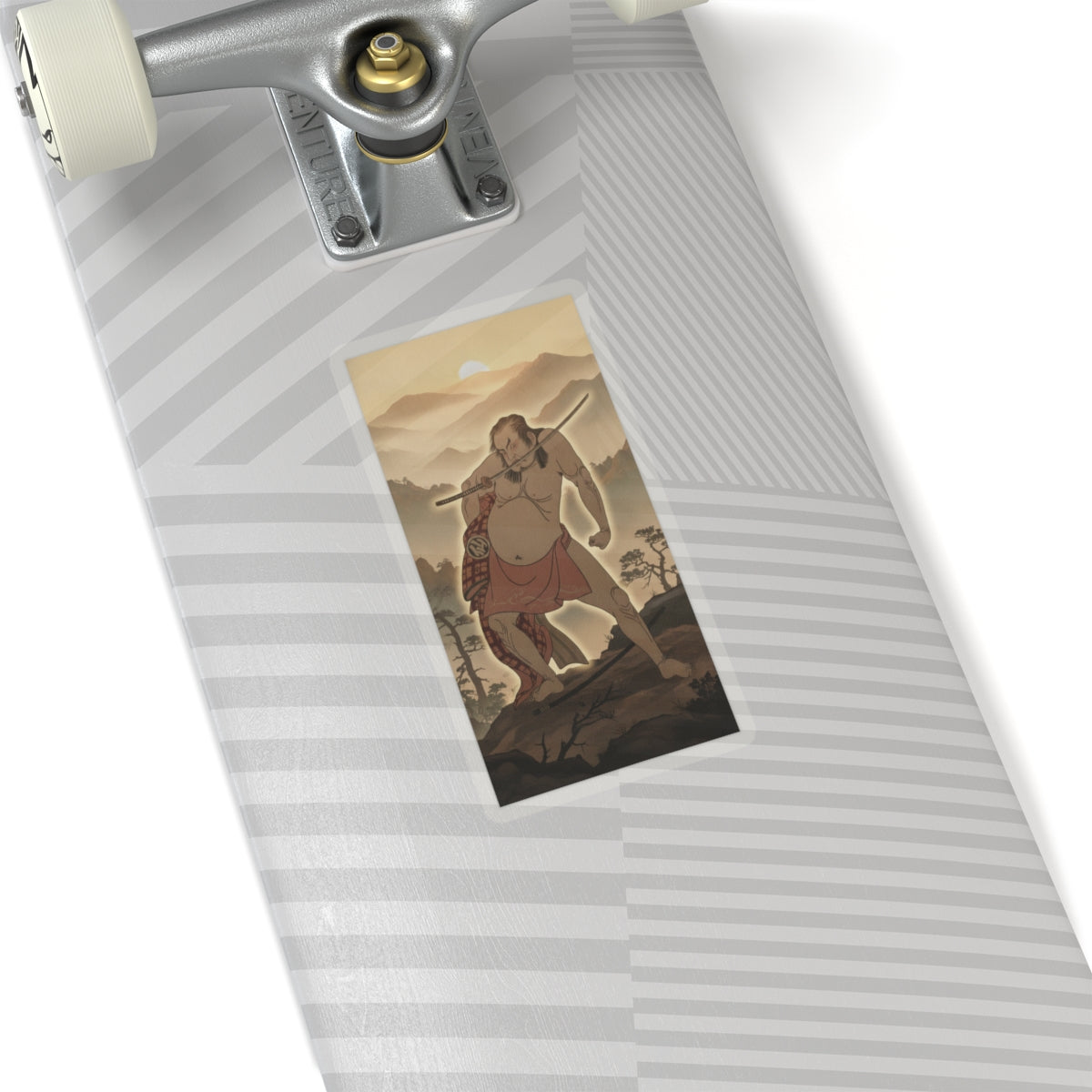 Scenic Nature — The Second Nakamura Sukegoro As A Man Entirely Nude Save For Loin Cloth — Kiss-Cut Sticker