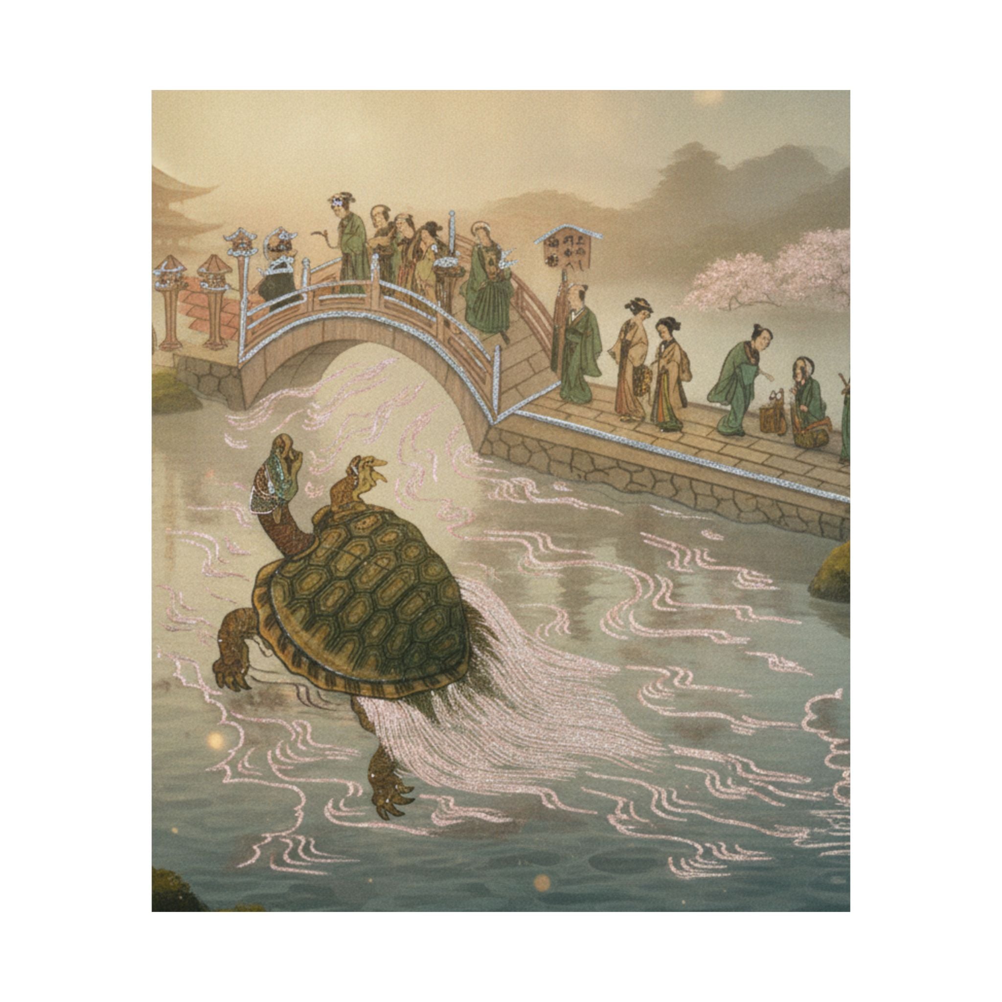 Scenic Nature — Shinabazu Benten Kaicho: Ceremony Of Worshipping Benten At Shinabazu Temple — Matte Poster