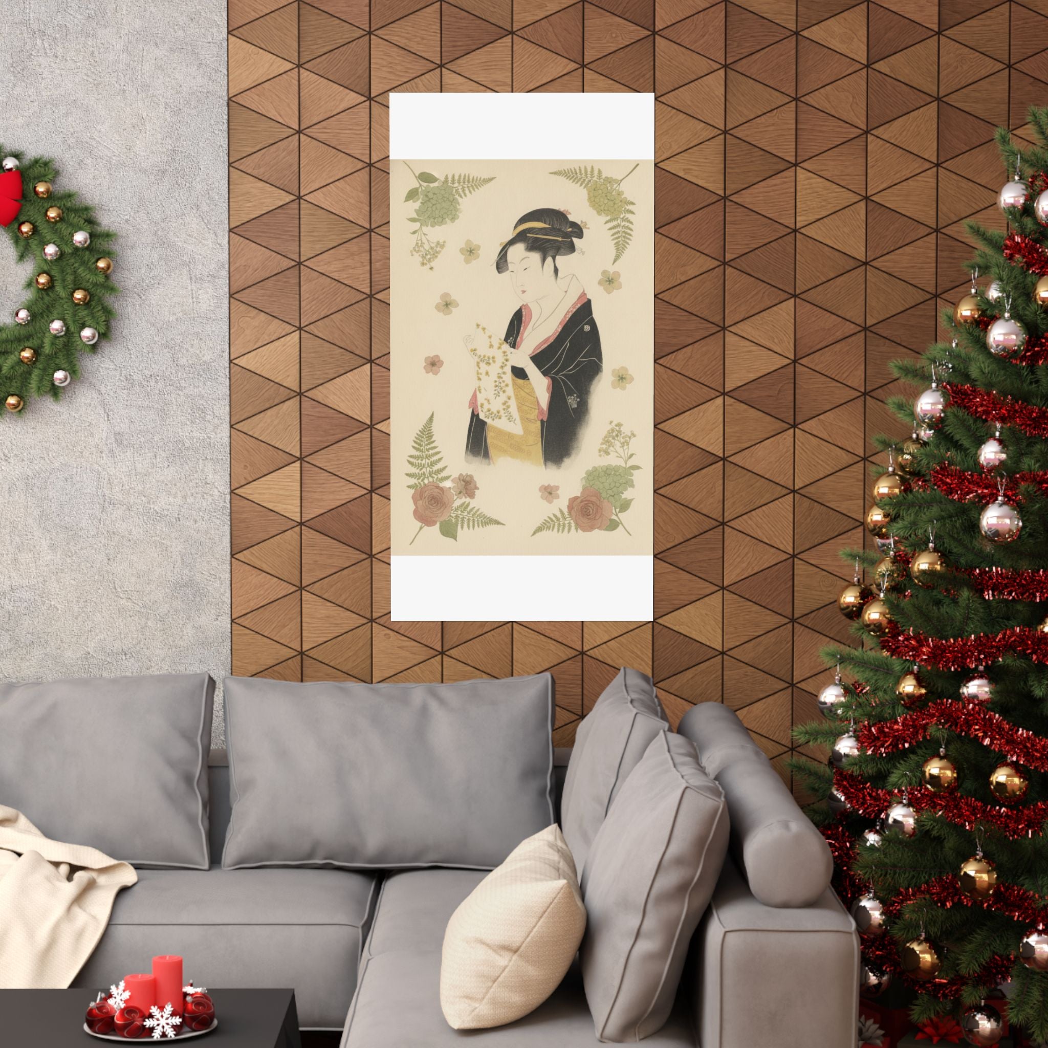 Botanical — The Lady Tomimoto Toyohina Reading A Letter — Matte Poster