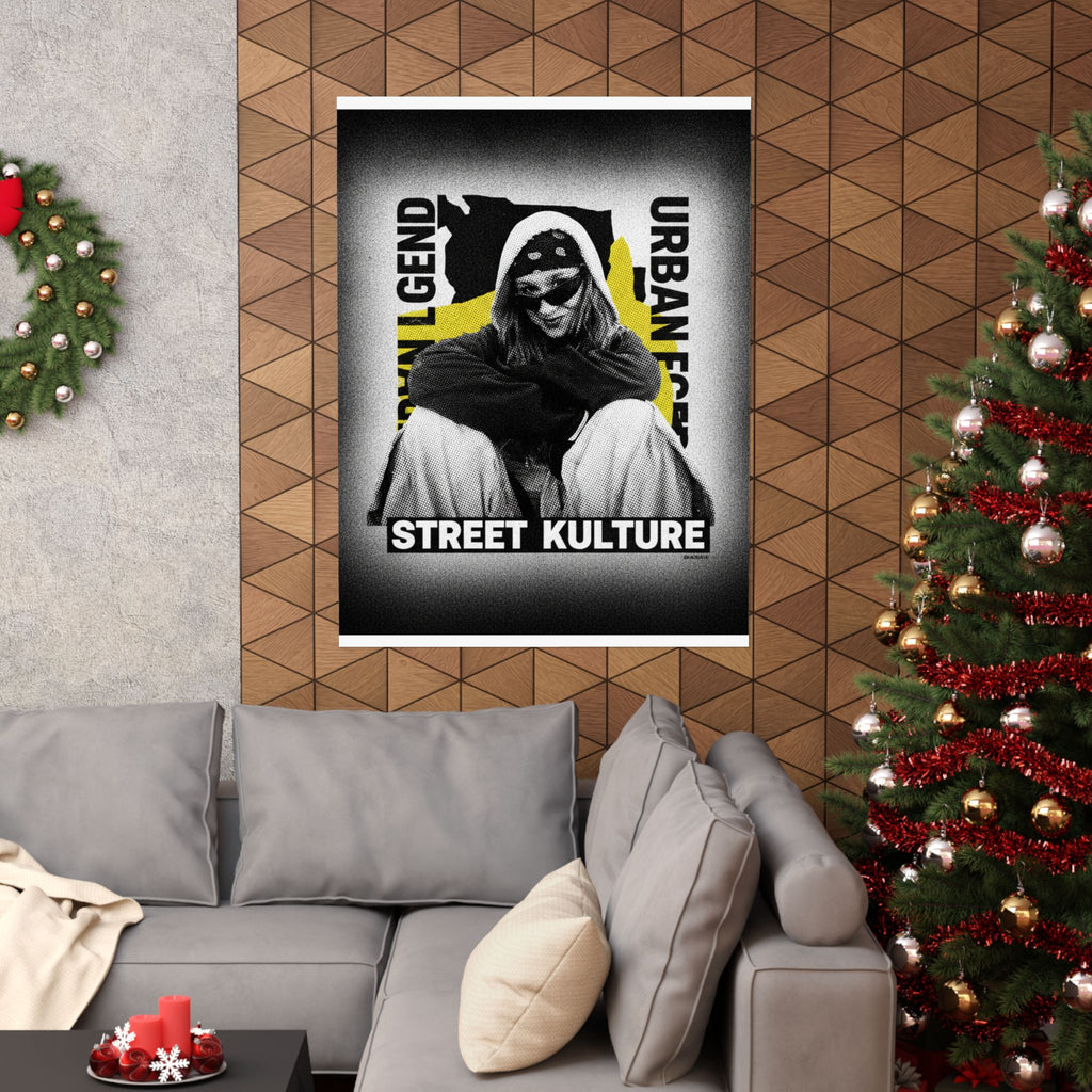 Streetwear Collage — Person — Matte Poster
