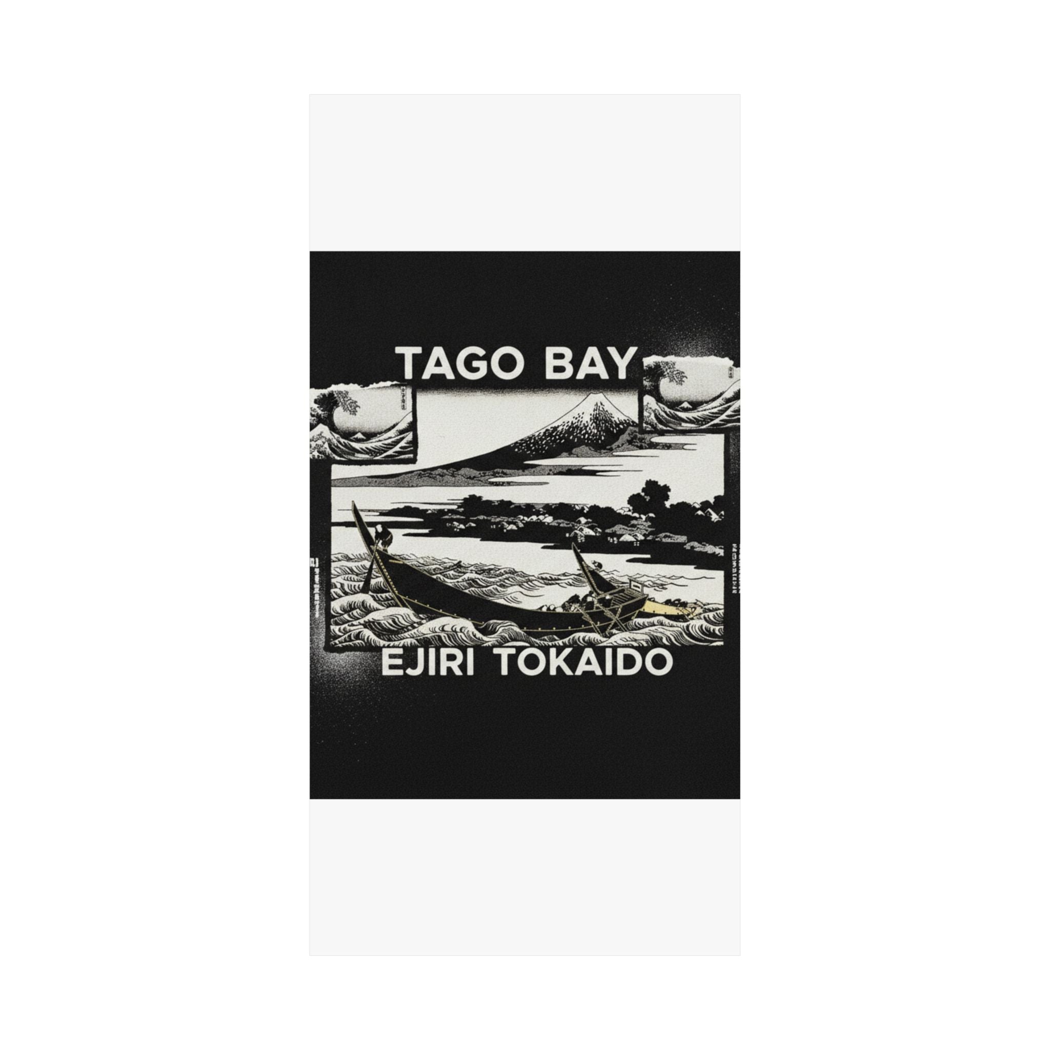 Streetwear Collage — Tago Bay Near Ejiri On The Tōkaidō (Tōkaidō Ejiri Tago No Ura Ryaku Zu), From Th — Matte Poster