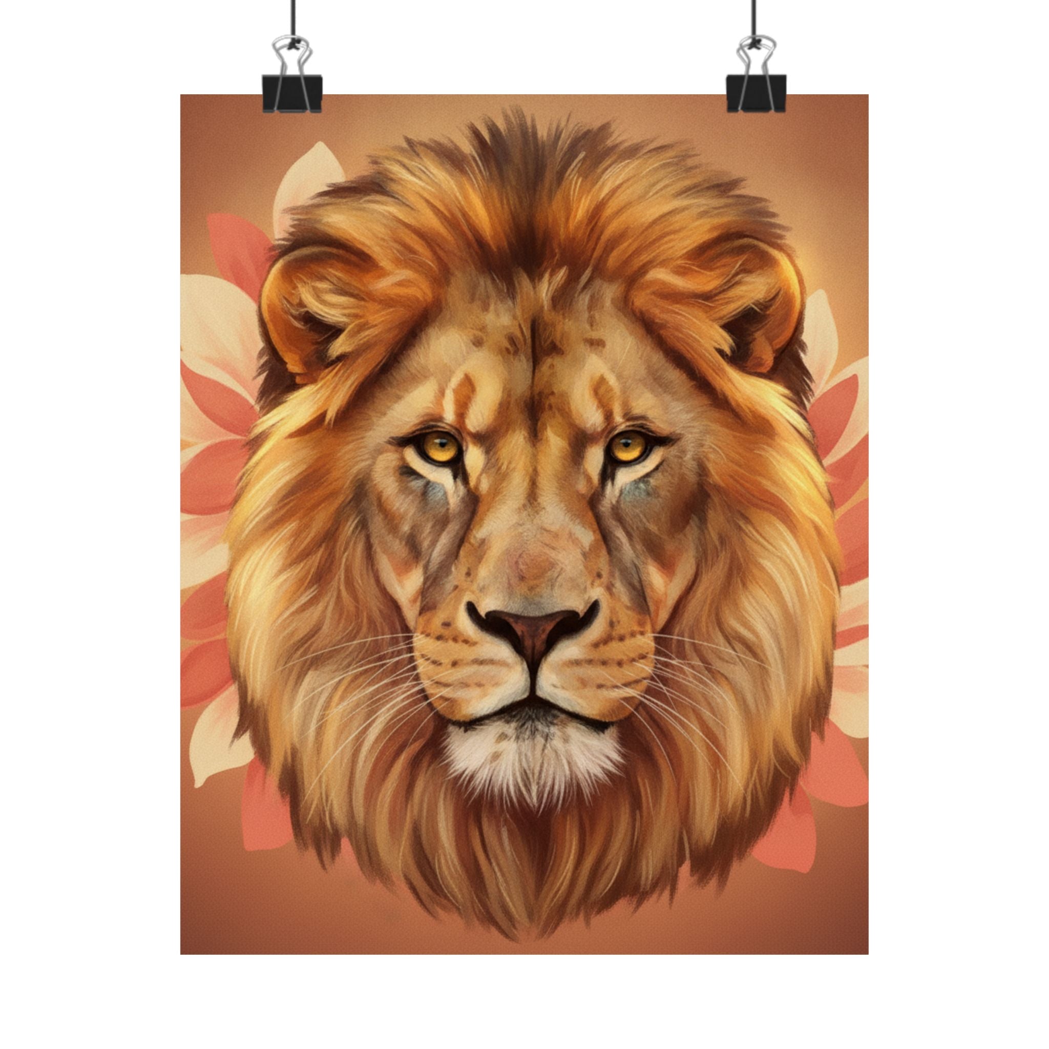 Southern Sunset — Lion — Matte Poster