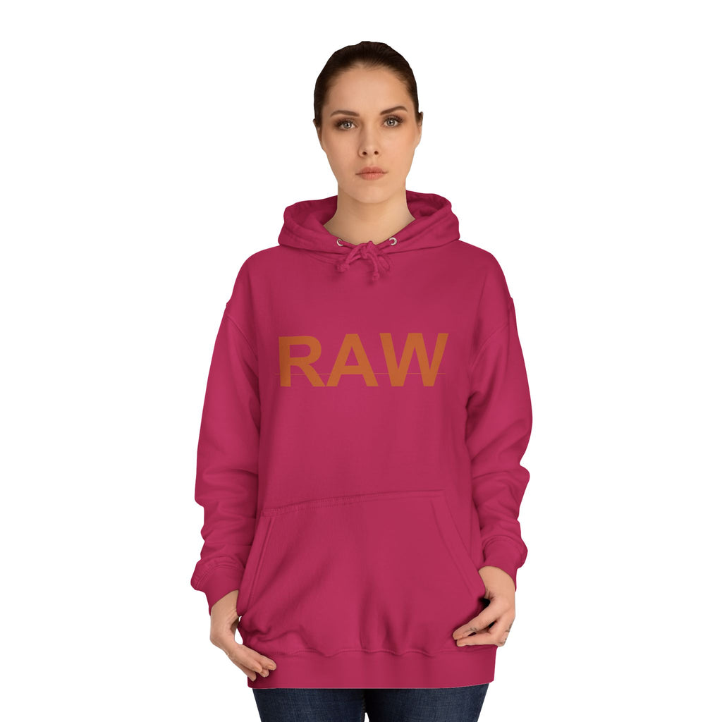 RAW Rust Block Letter Statement Pullover Hoodie