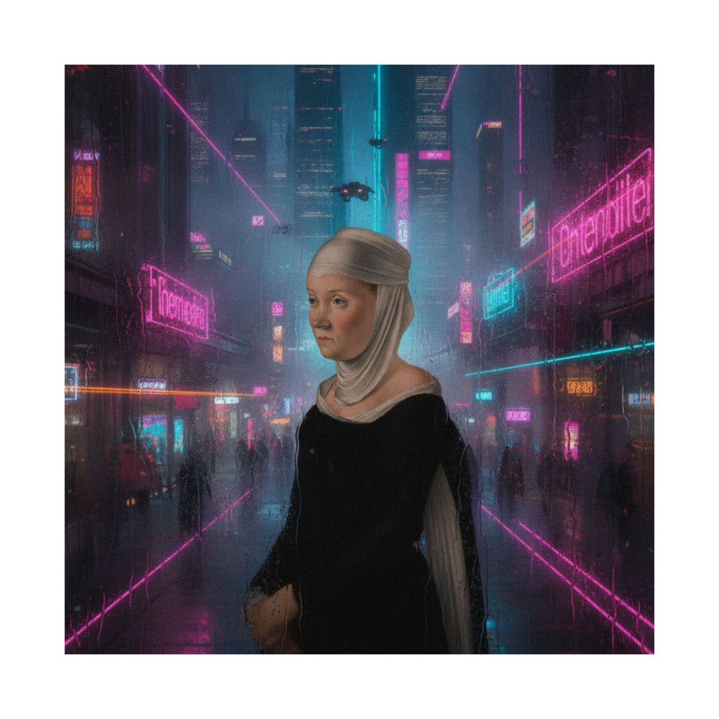 Neon Noir — Person — Matte Poster