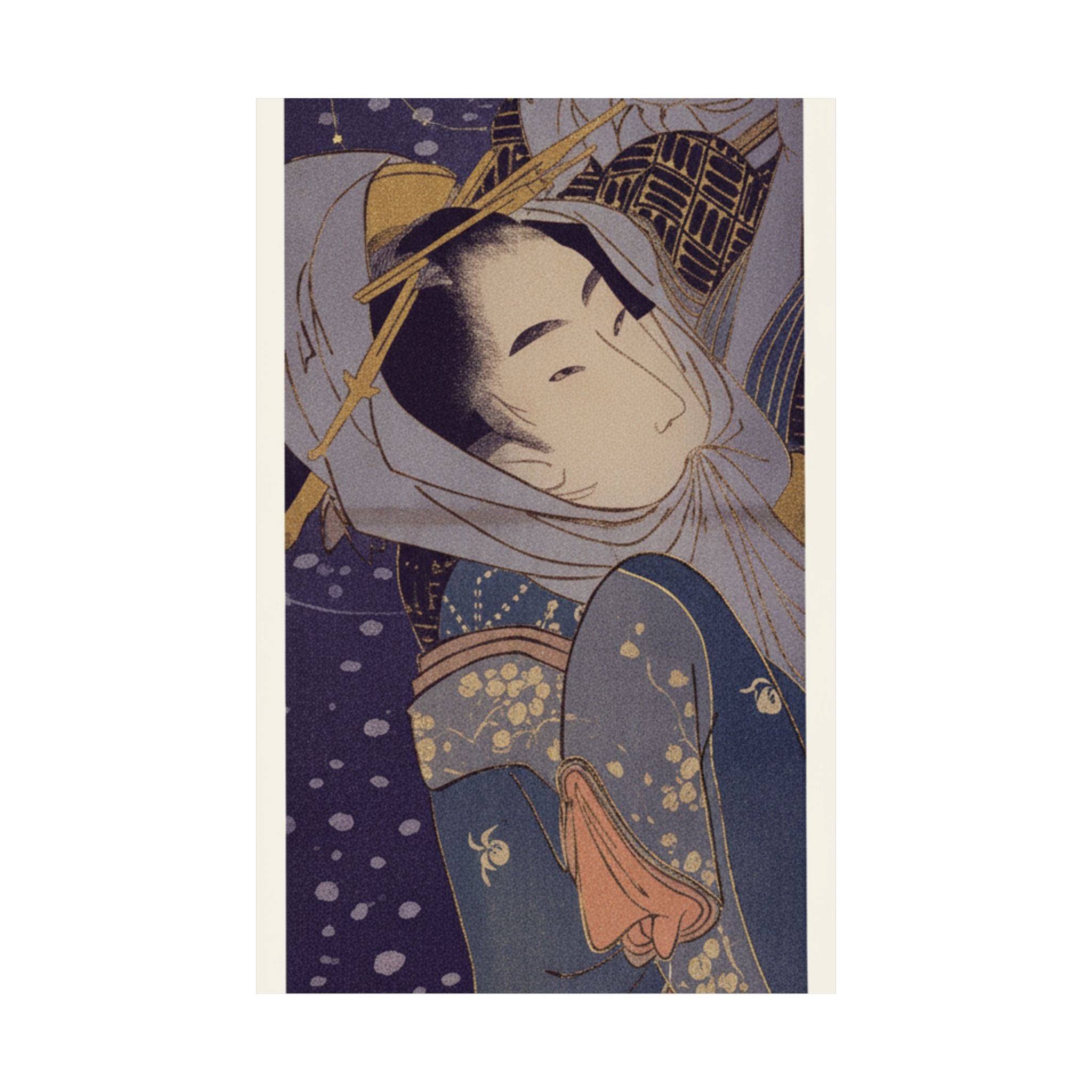 Celestial — Girl And Lover In Snow — Matte Poster