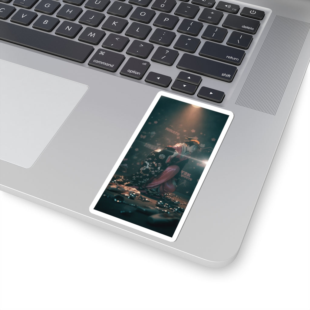 Cinematic — Actor Nakamura Kumetaro Ii As Minato, The Wife Of Yura Hyogonosuke — Kiss-Cut Sticker