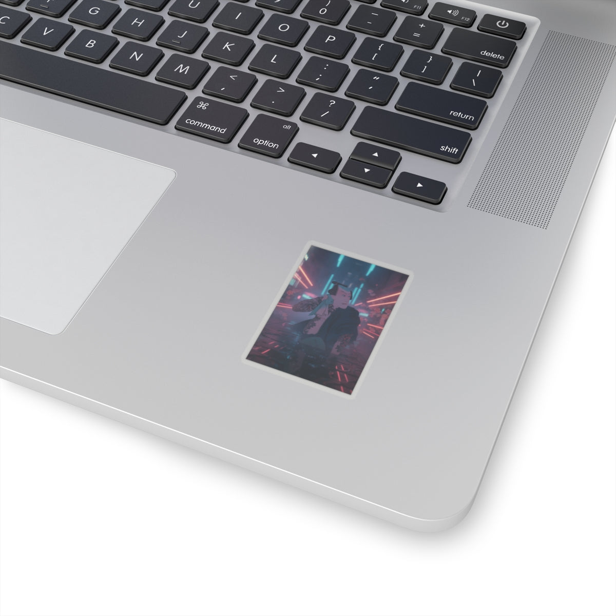 Neon Noir — The Actor Kawarazaki Gonjūrō I As Ude No Kisaburō, Likened To Wu Song The Asceti — Kiss-Cut Sticker