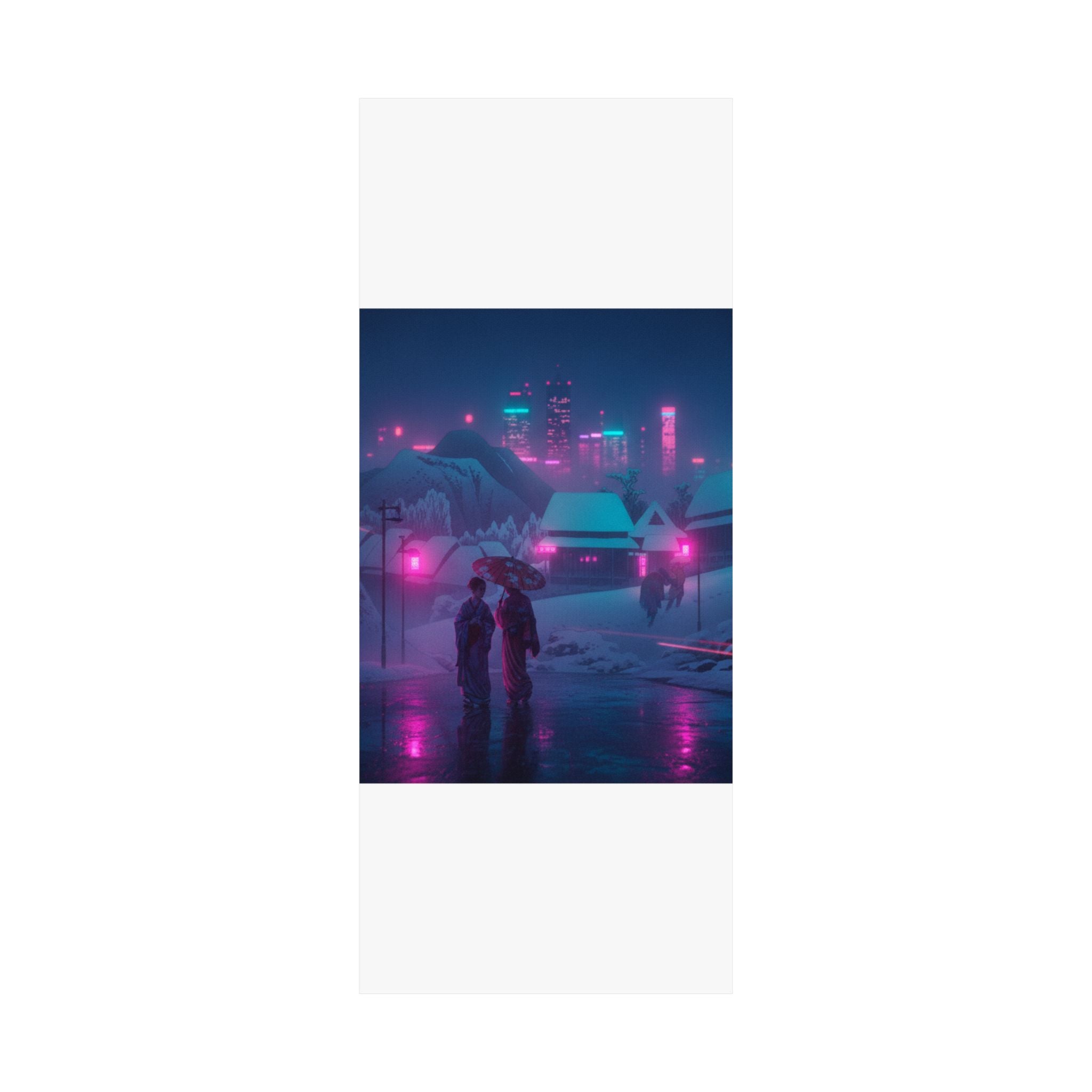 Neon Noir — Evening Snow — Matte Poster