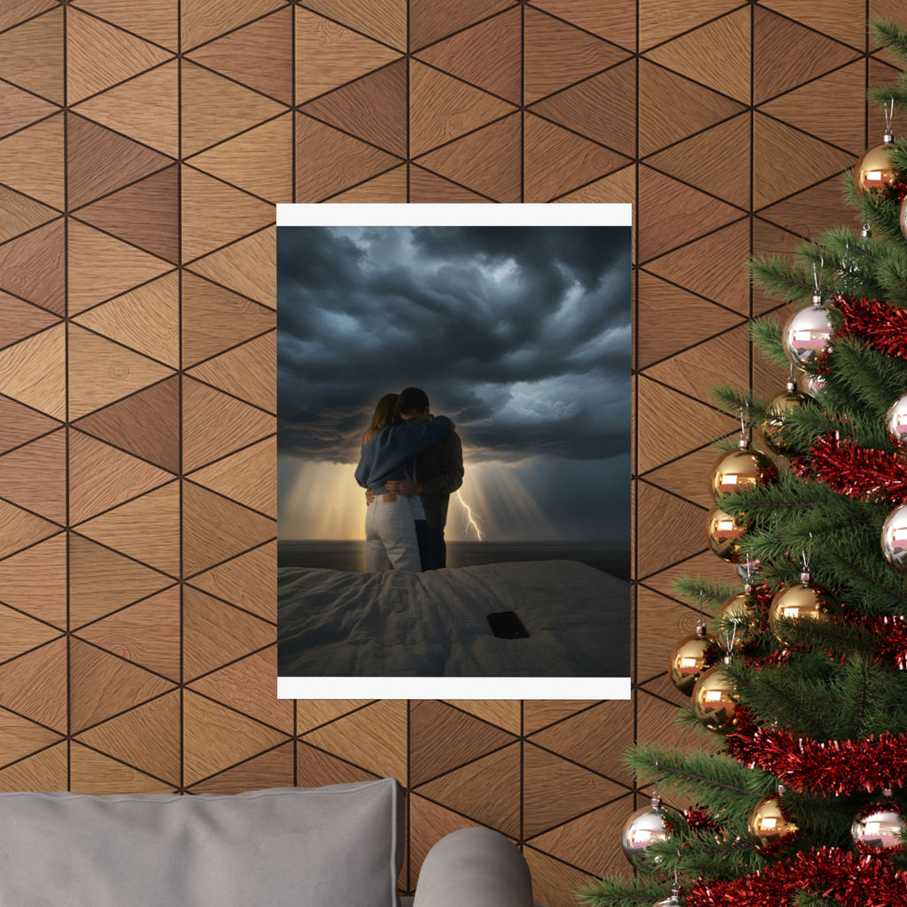 Dramatic Storm — Person — Matte Poster