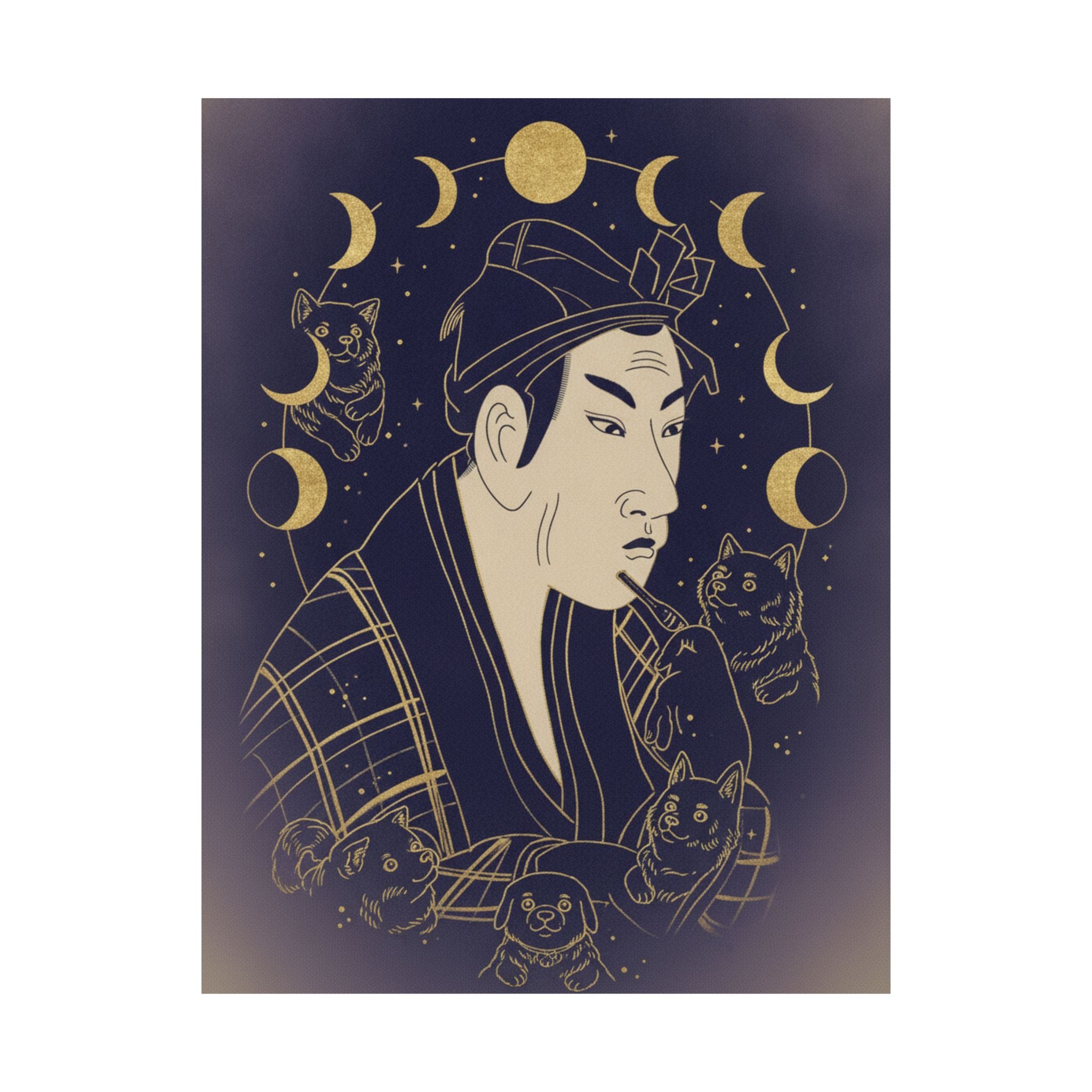 Celestial — The Actor Matsumoto Koshiro As Banzuin Chobei — Matte Poster