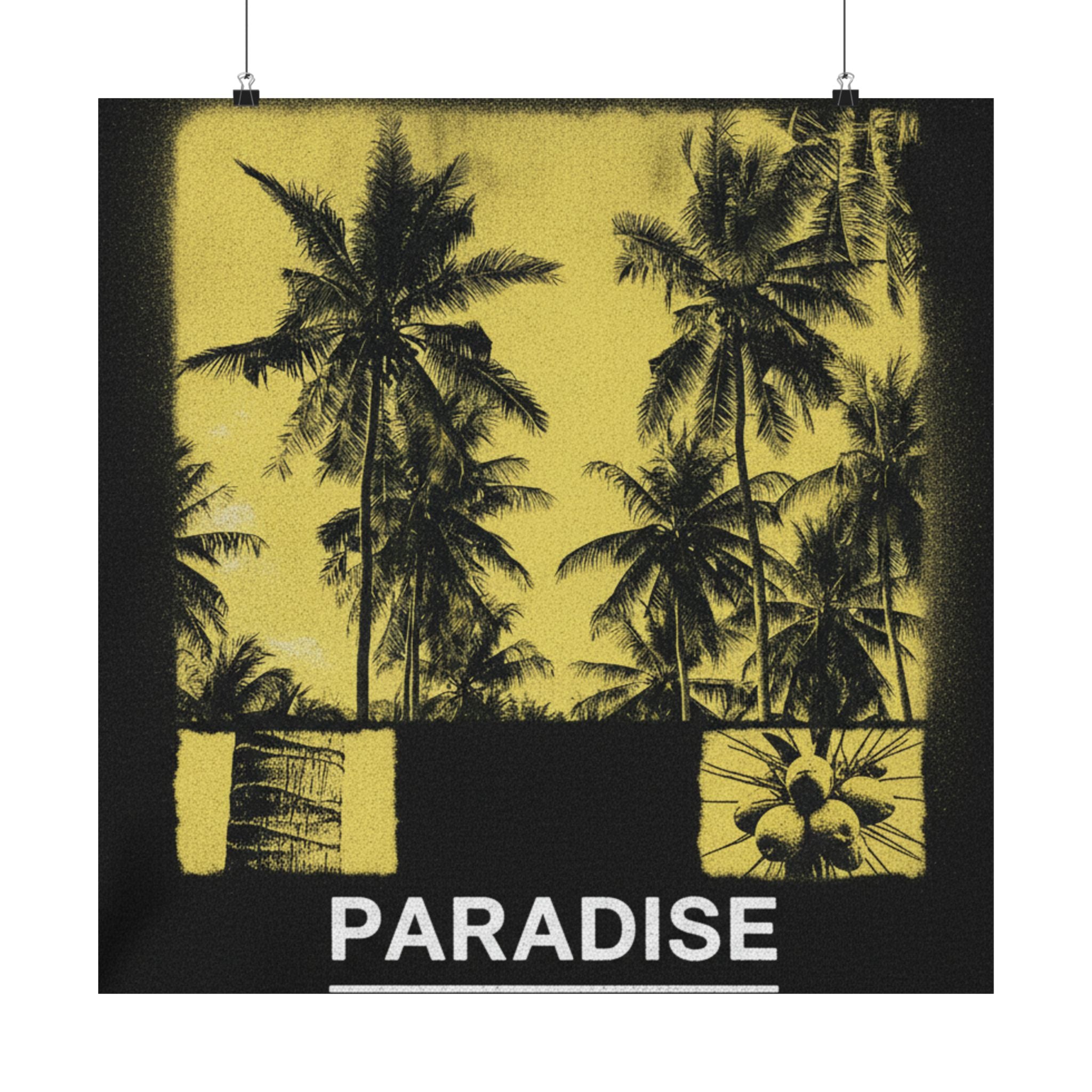 Streetwear Collage — Palms — Matte Poster