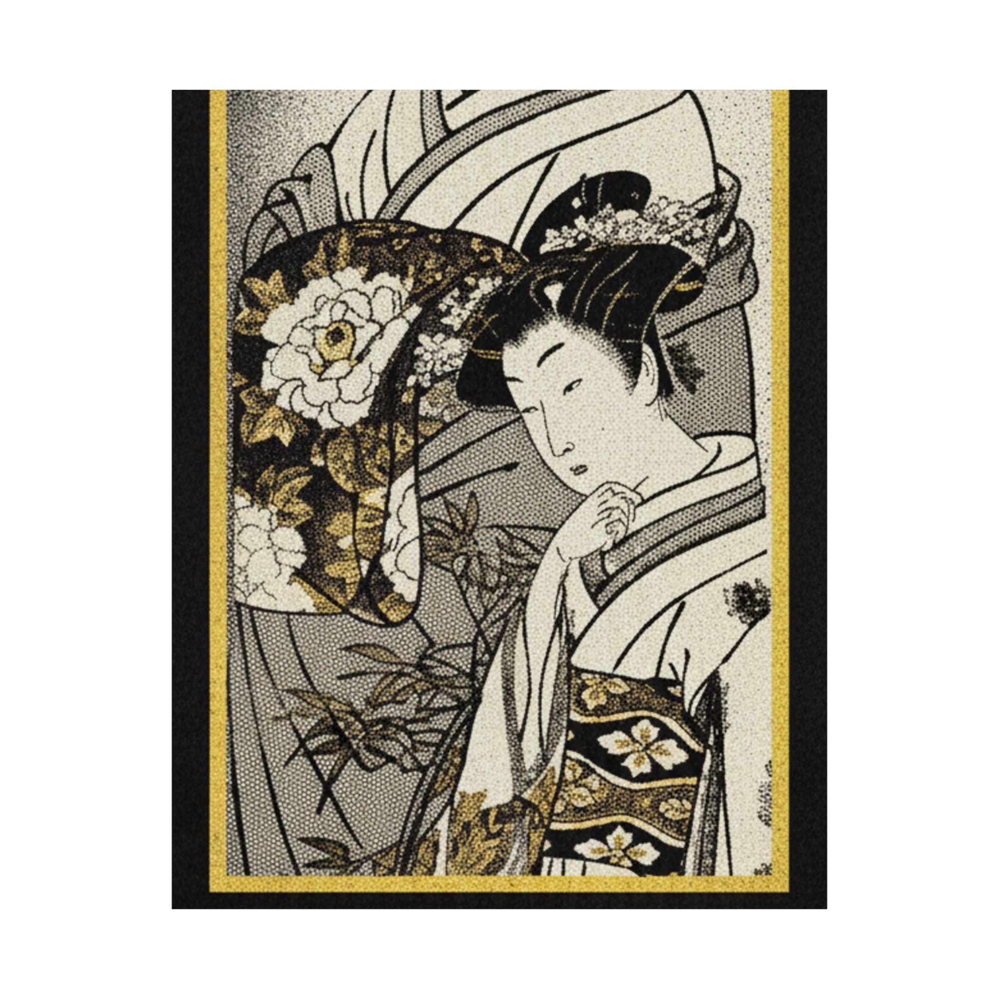 Streetwear Collage — Oiran And Attendant Out For A Stroll — Matte Poster