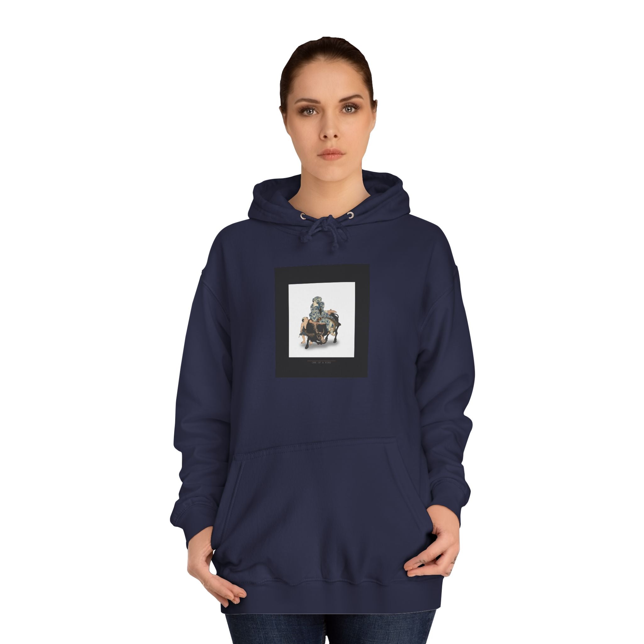 Ukiyo-e Sage Riding an Ox Woodblock Print Hoodie