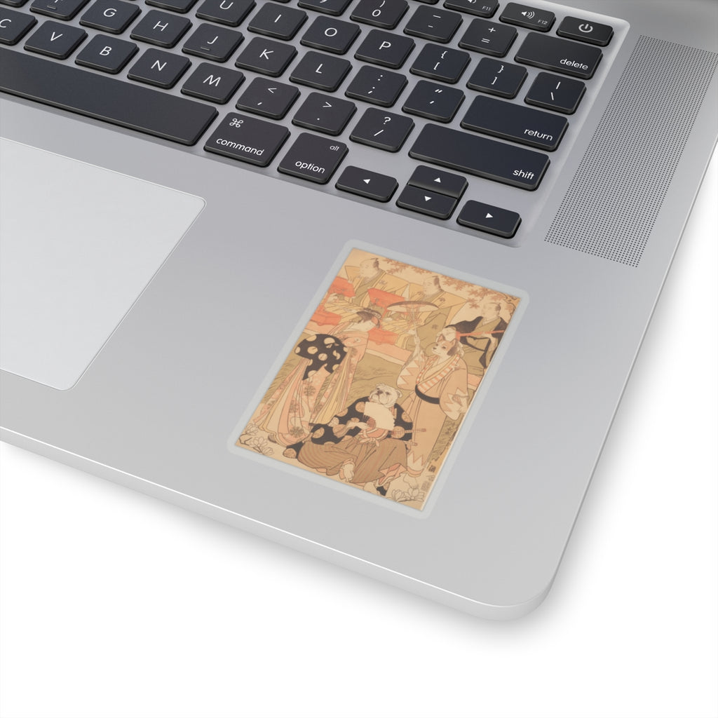 Southern Sunset — Theatrical Scene, With Musicians — Kiss-Cut Sticker