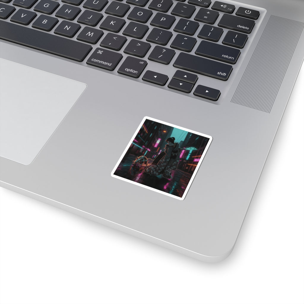 Fast Furious — New Year Greeting Card For "Rat" Year — Kiss-Cut Sticker