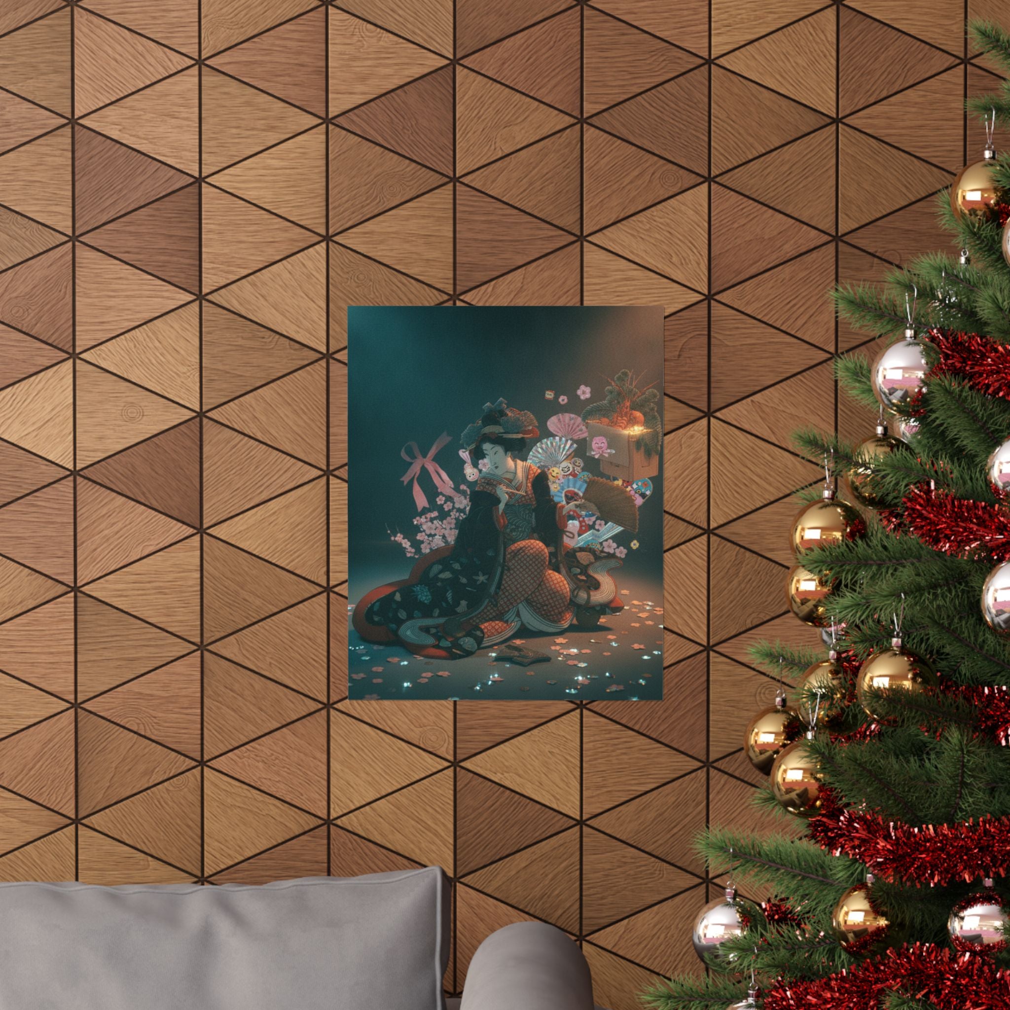 Cinematic — Courtesan And New Year Decoration — Matte Poster