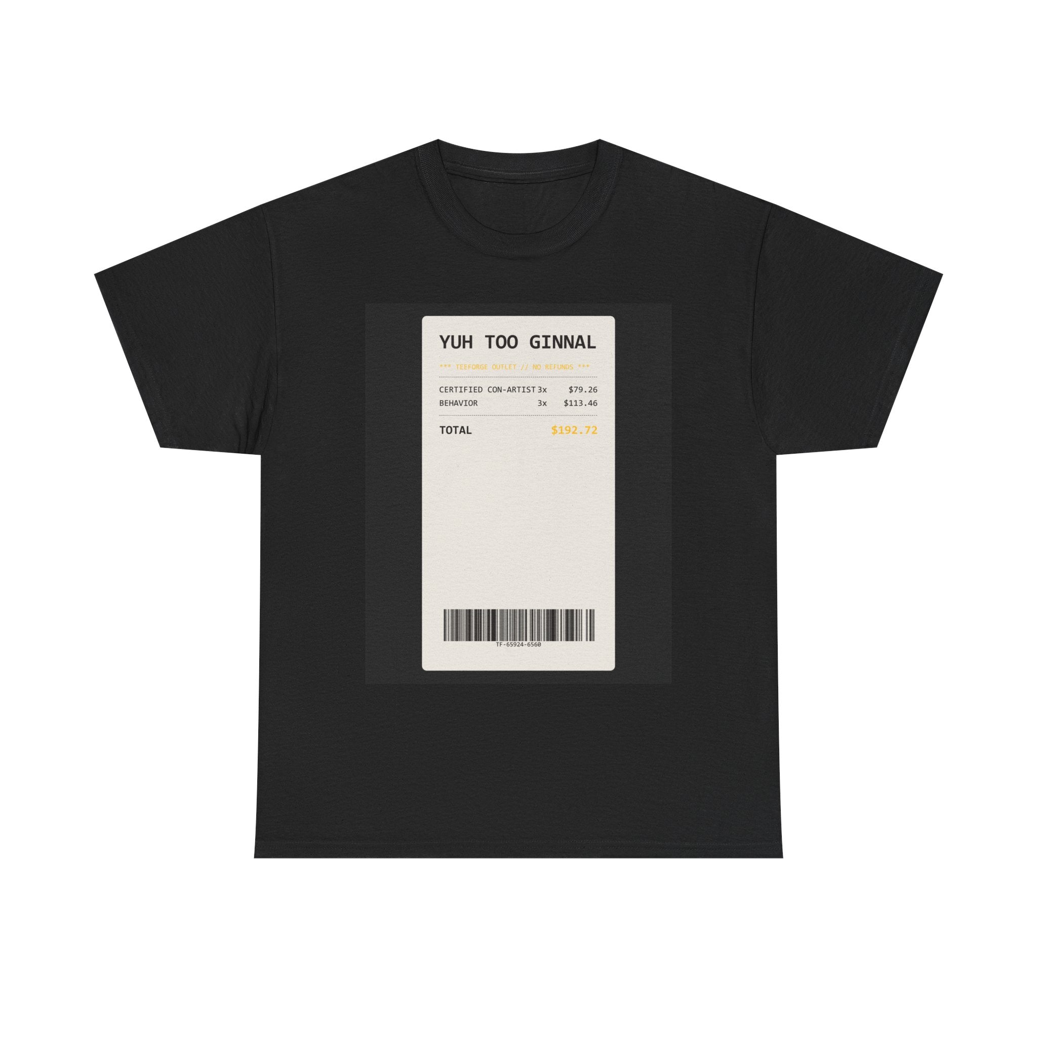 YUH TOO GINNAL graphic tee by Zukkay