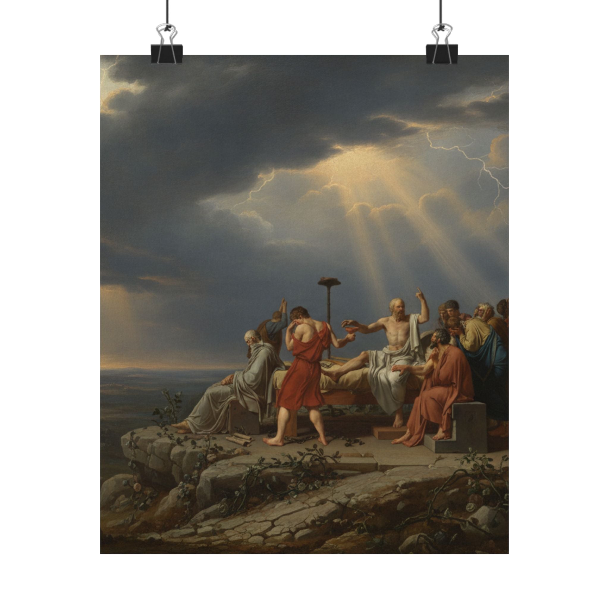 Dramatic Storm — Person — Matte Poster