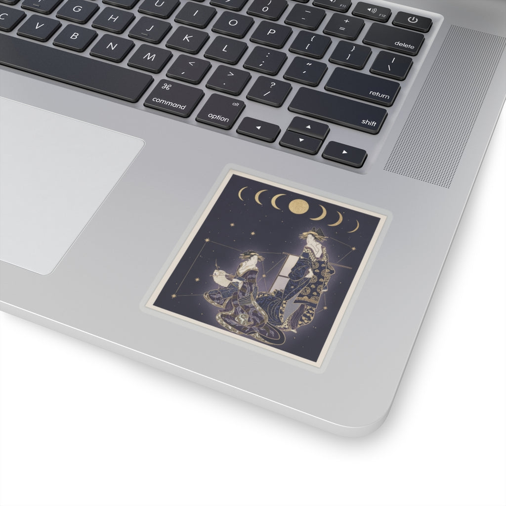 Celestial — Two Courtesans — Kiss-Cut Sticker