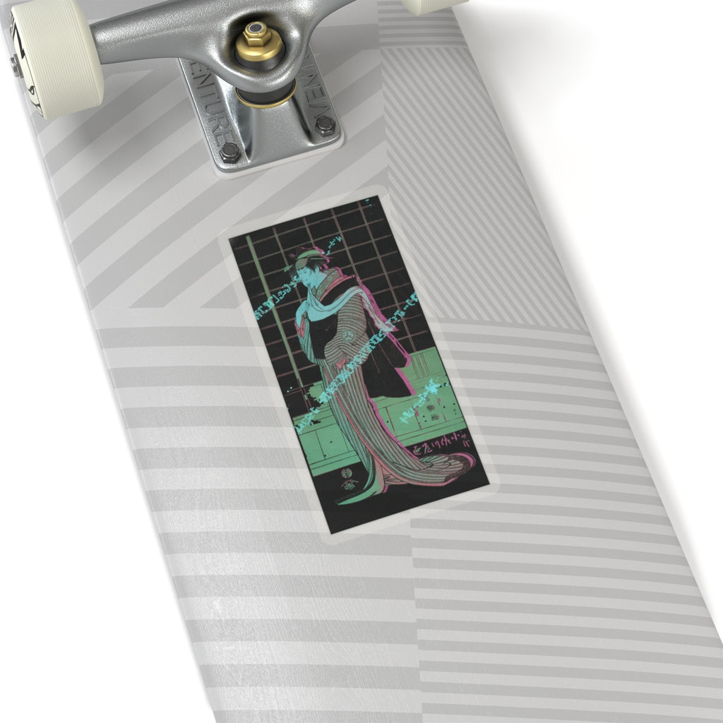 Glitch Culture — Osagawa Tsuneyo Ii As The Hairdresser O-Roku — Kiss-Cut Sticker