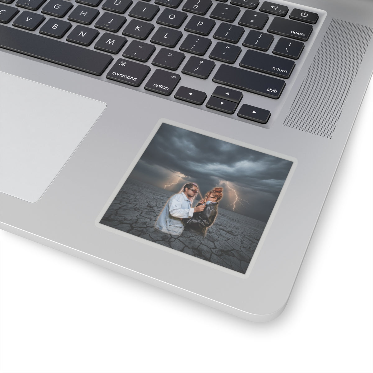 Dramatic Storm — Person — Kiss-Cut Sticker