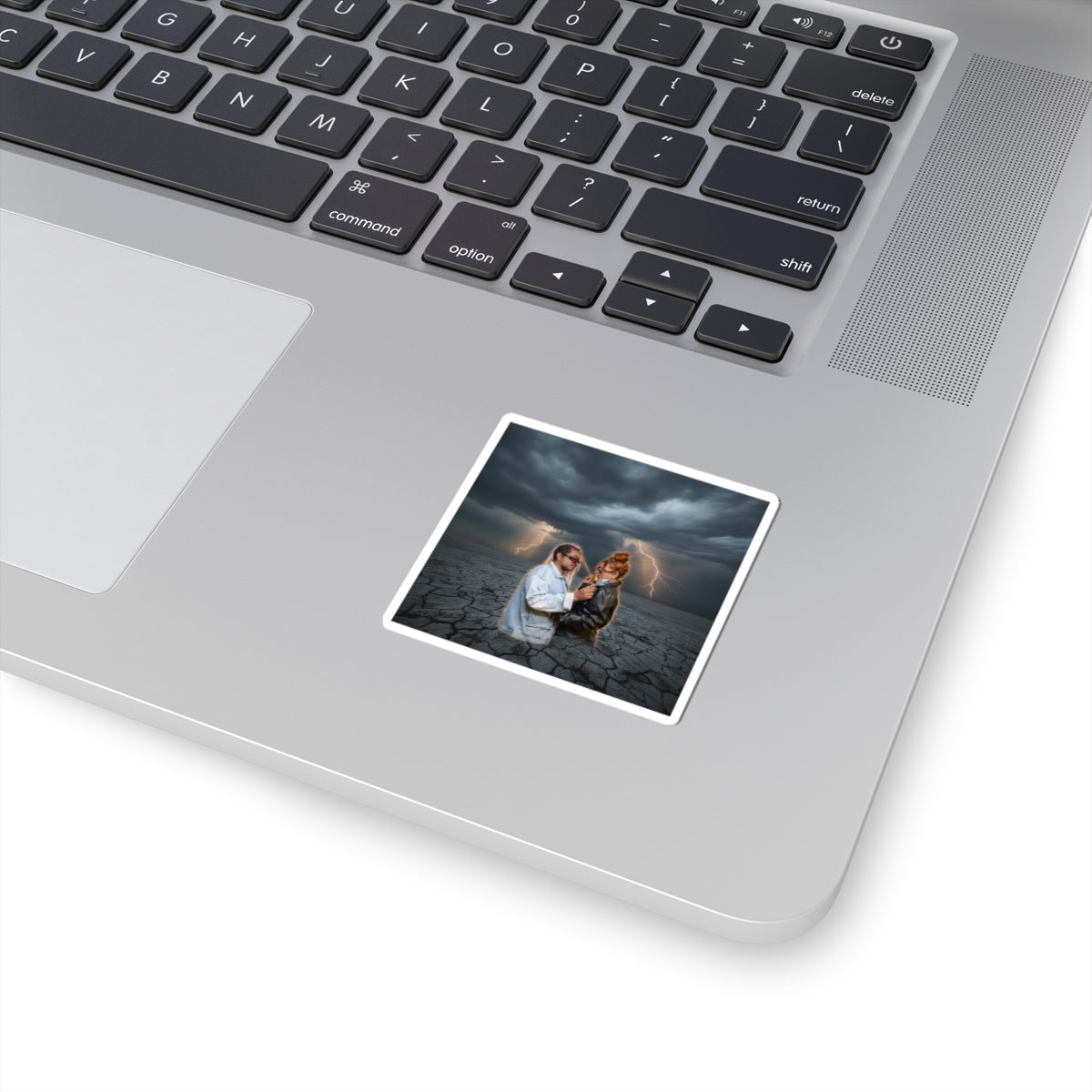 Dramatic Storm — Person — Kiss-Cut Sticker