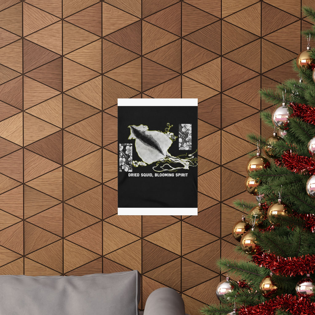 Streetwear Collage — Dried Cuttle-Fish And Plum Blossoms — Matte Poster