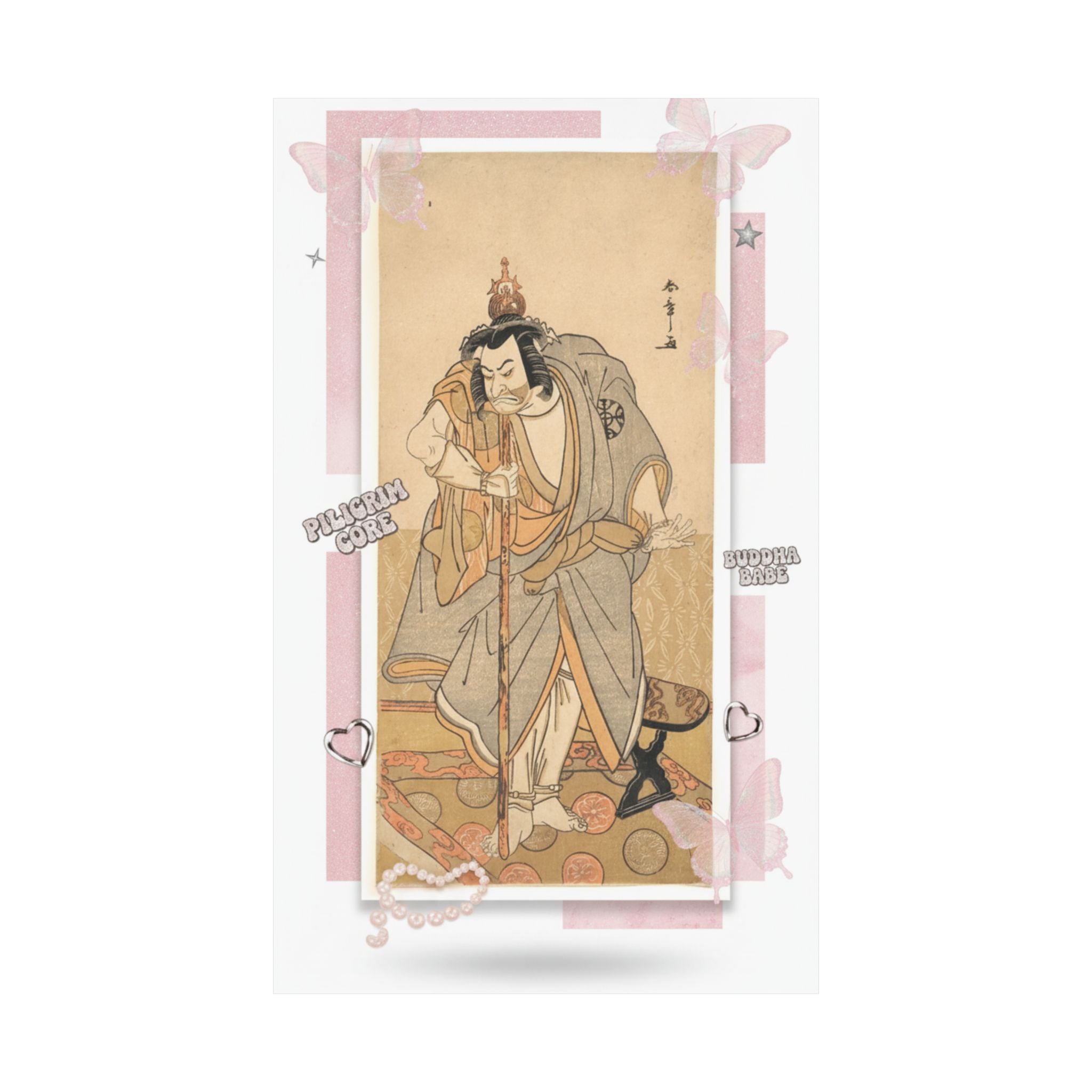 Ecommerce Main — The Actor Nakamura Nakazo As A Rokuju-Rokubu (Pilgrim To Buddhist Temple) — Matte Poster