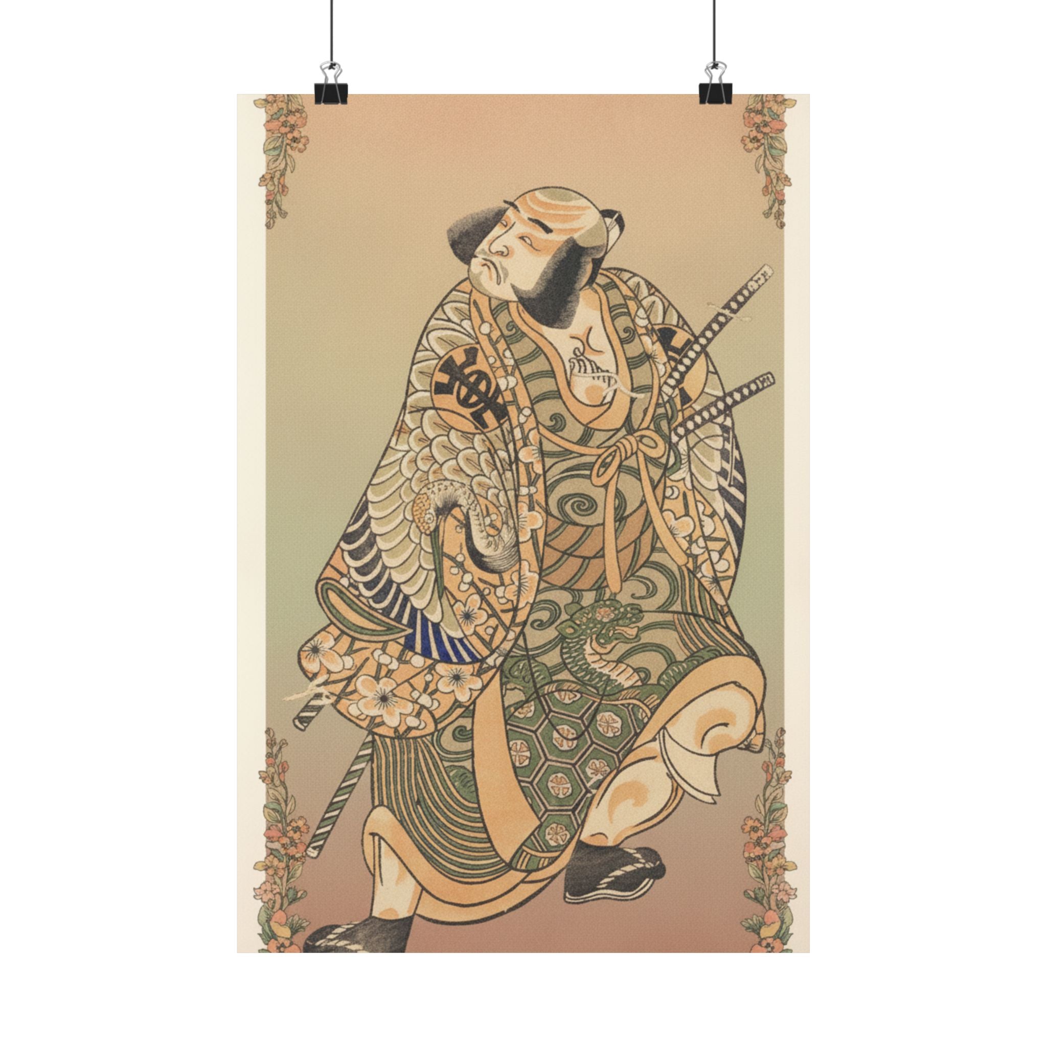 Affirmation — The Actor Nakamura Nakazo As A Warrior — Matte Poster