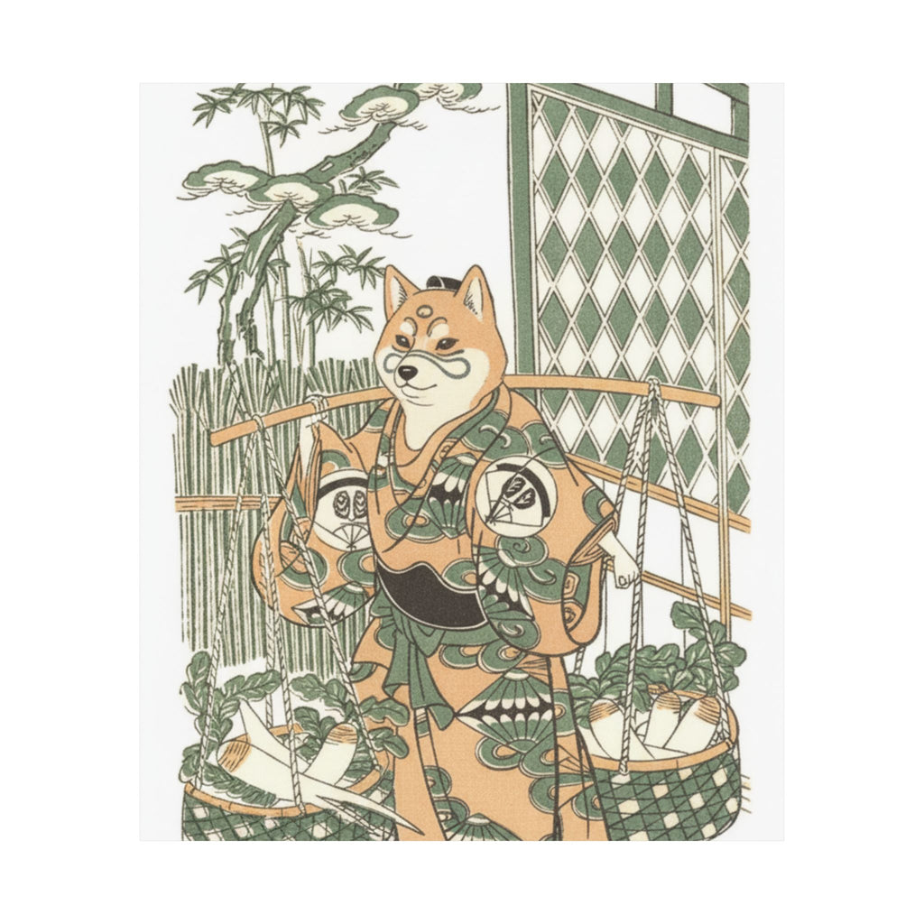 Ecommerce Main — Kabuki Actor Onoe Kikugorō I In The Belle Of Asakusa Temple (Keisei Asakusa No K — Matte Poster
