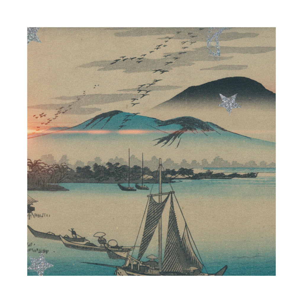 Cinematic — Geese Flying Down To Katada — Matte Poster