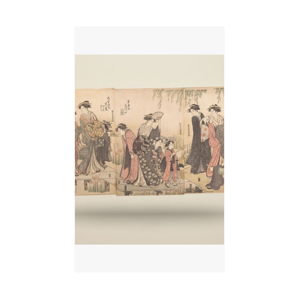 Product Marketing — Courtesans In An Iris Garden — Matte Poster