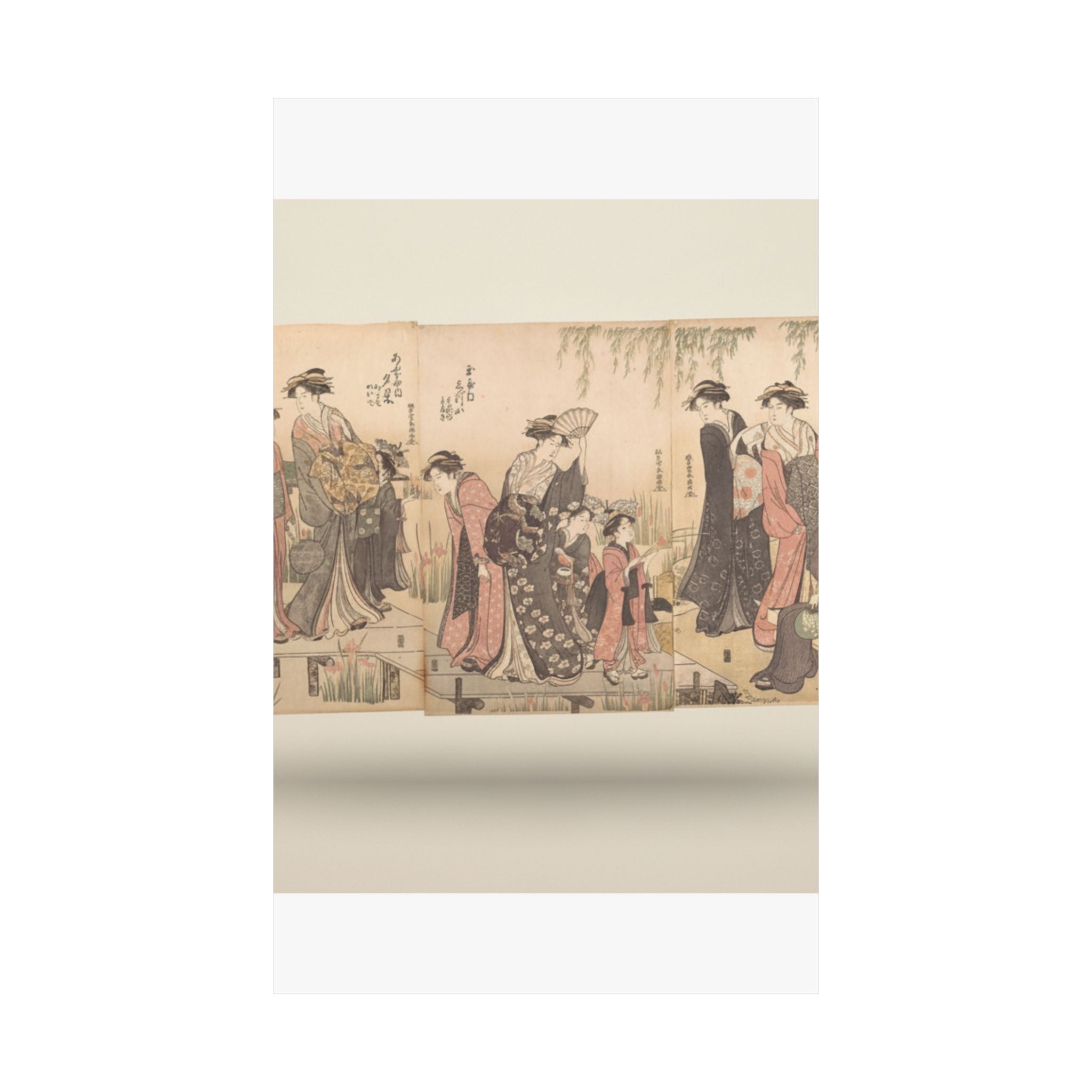 Product Marketing — Courtesans In An Iris Garden — Matte Poster