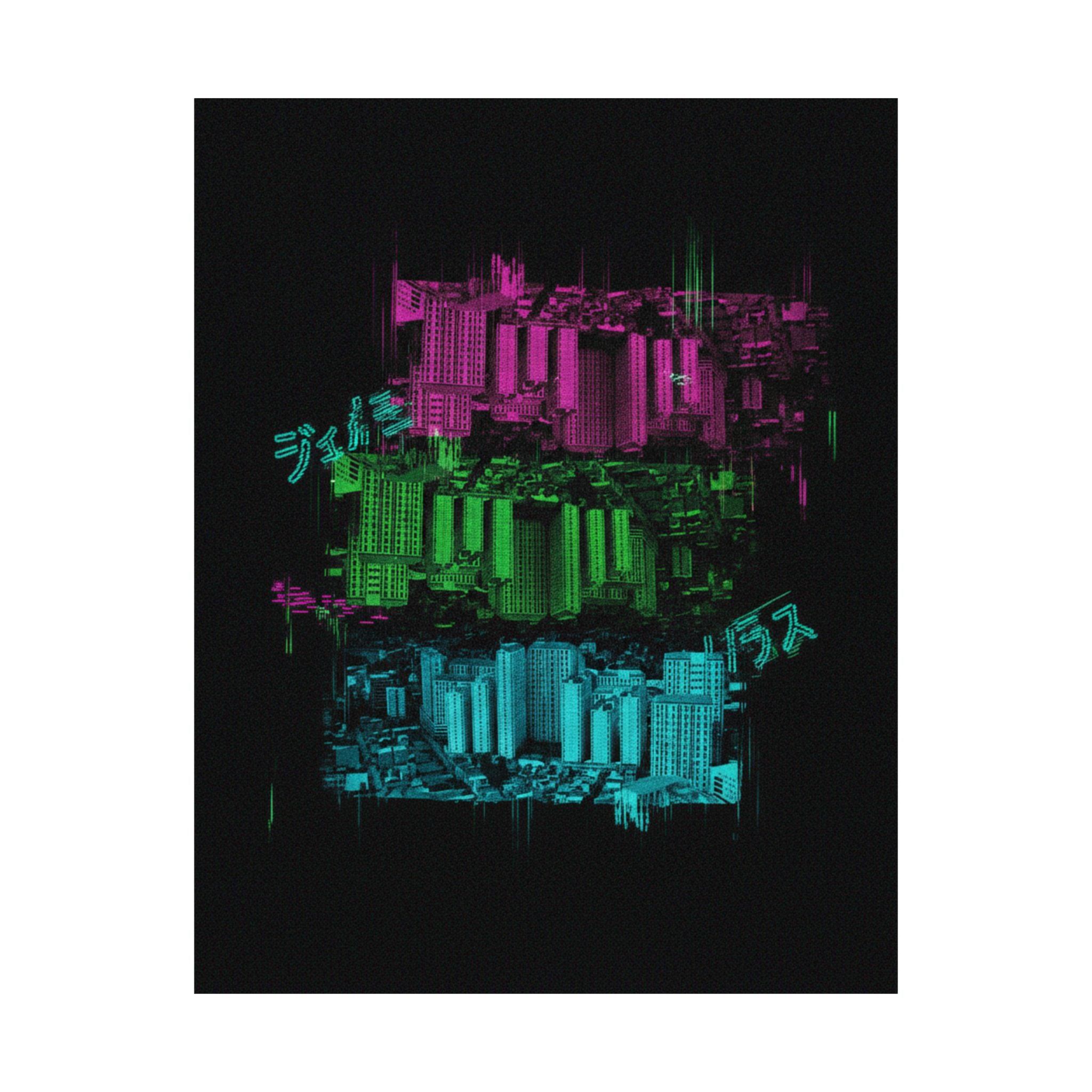 Glitch Culture — Cityscape — Matte Poster