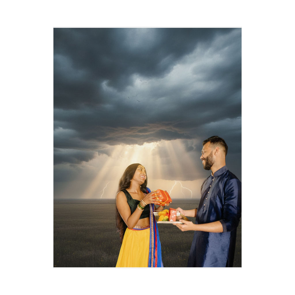 Dramatic Storm — Person — Matte Poster