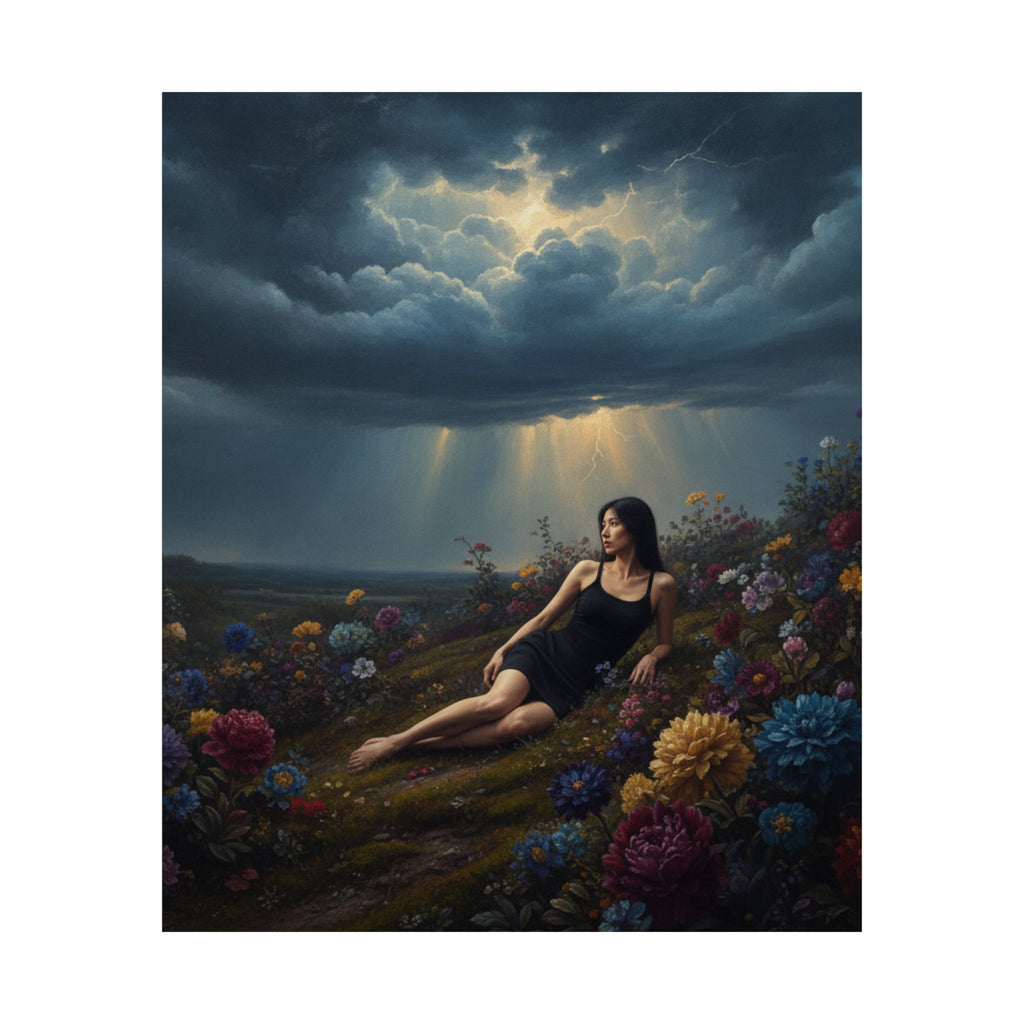 Dramatic Storm — Person — Matte Poster