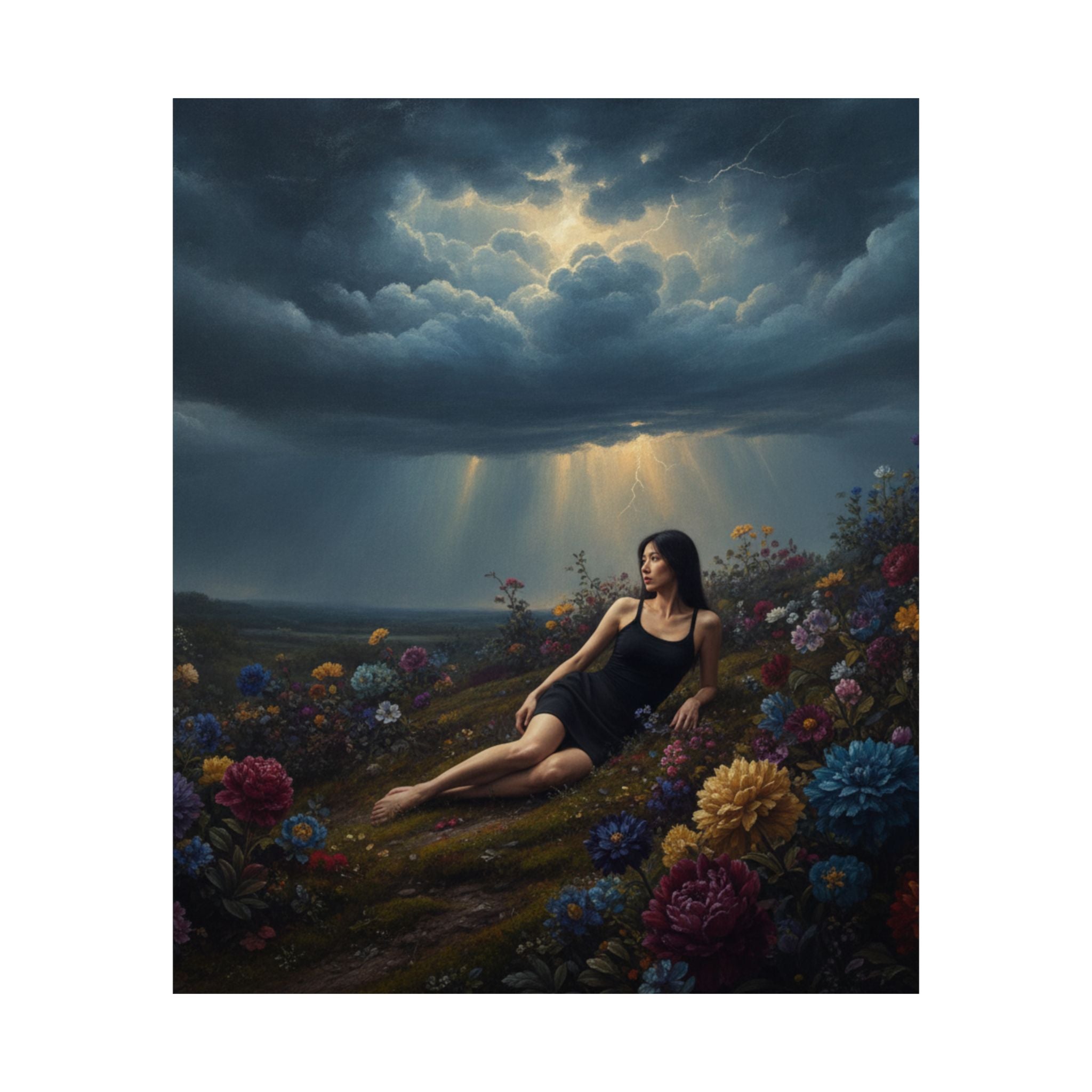 Dramatic Storm — Person — Matte Poster