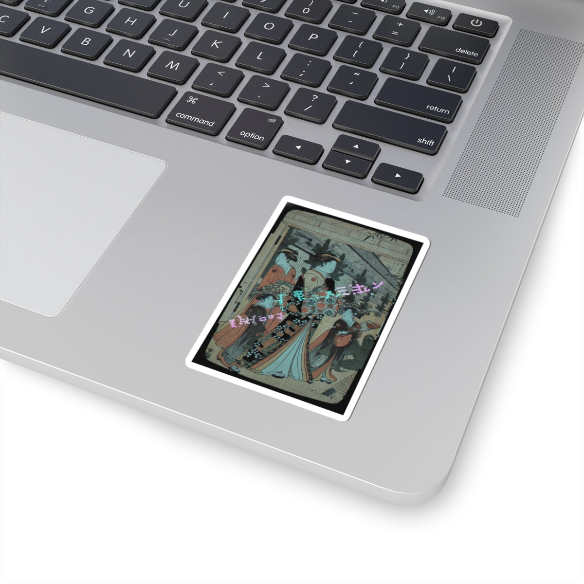 Glitch Culture — Two Oiran With Two Female Attendants In The Yoshiwara — Kiss-Cut Sticker